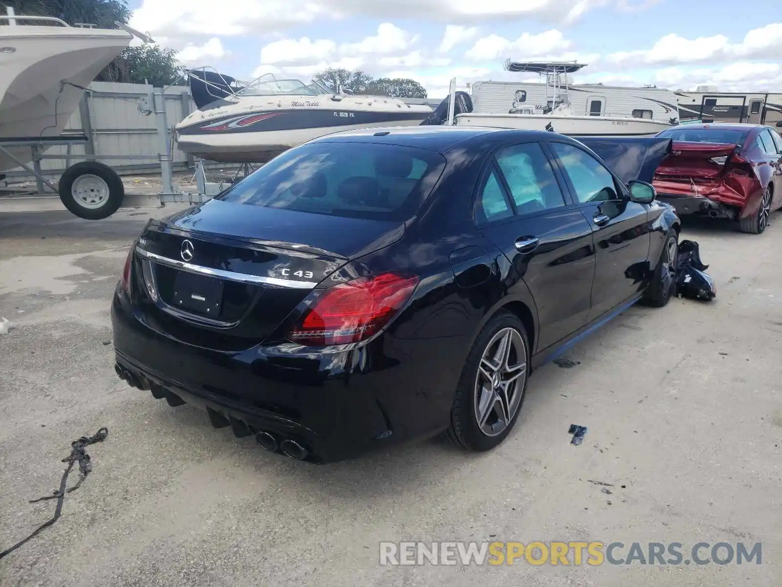 4 Photograph of a damaged car W1KWF6EB5MR628083 MERCEDES-BENZ C-CLASS 2021