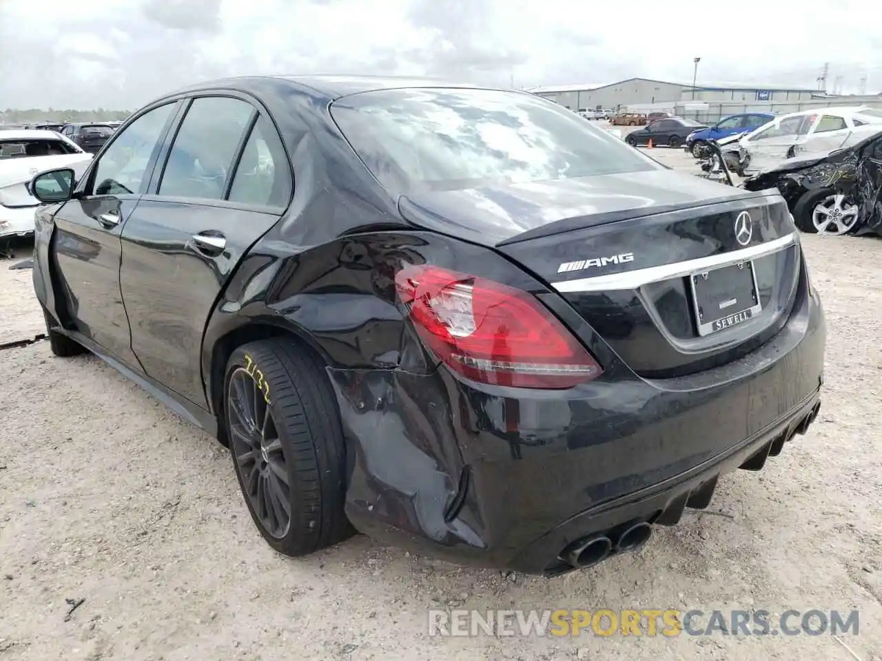 3 Photograph of a damaged car W1KWF6EB5MR636927 MERCEDES-BENZ C-CLASS 2021