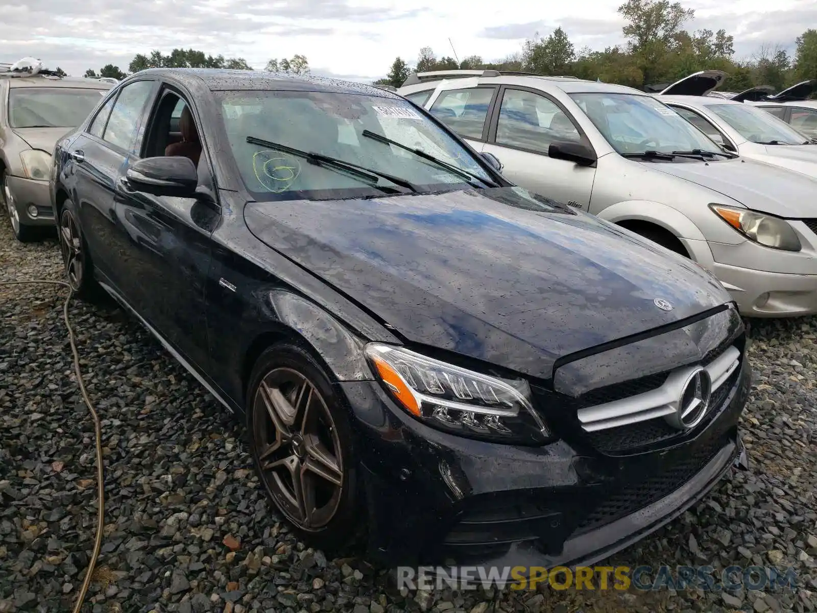 1 Photograph of a damaged car W1KWF6EB6MR605430 MERCEDES-BENZ C-CLASS 2021