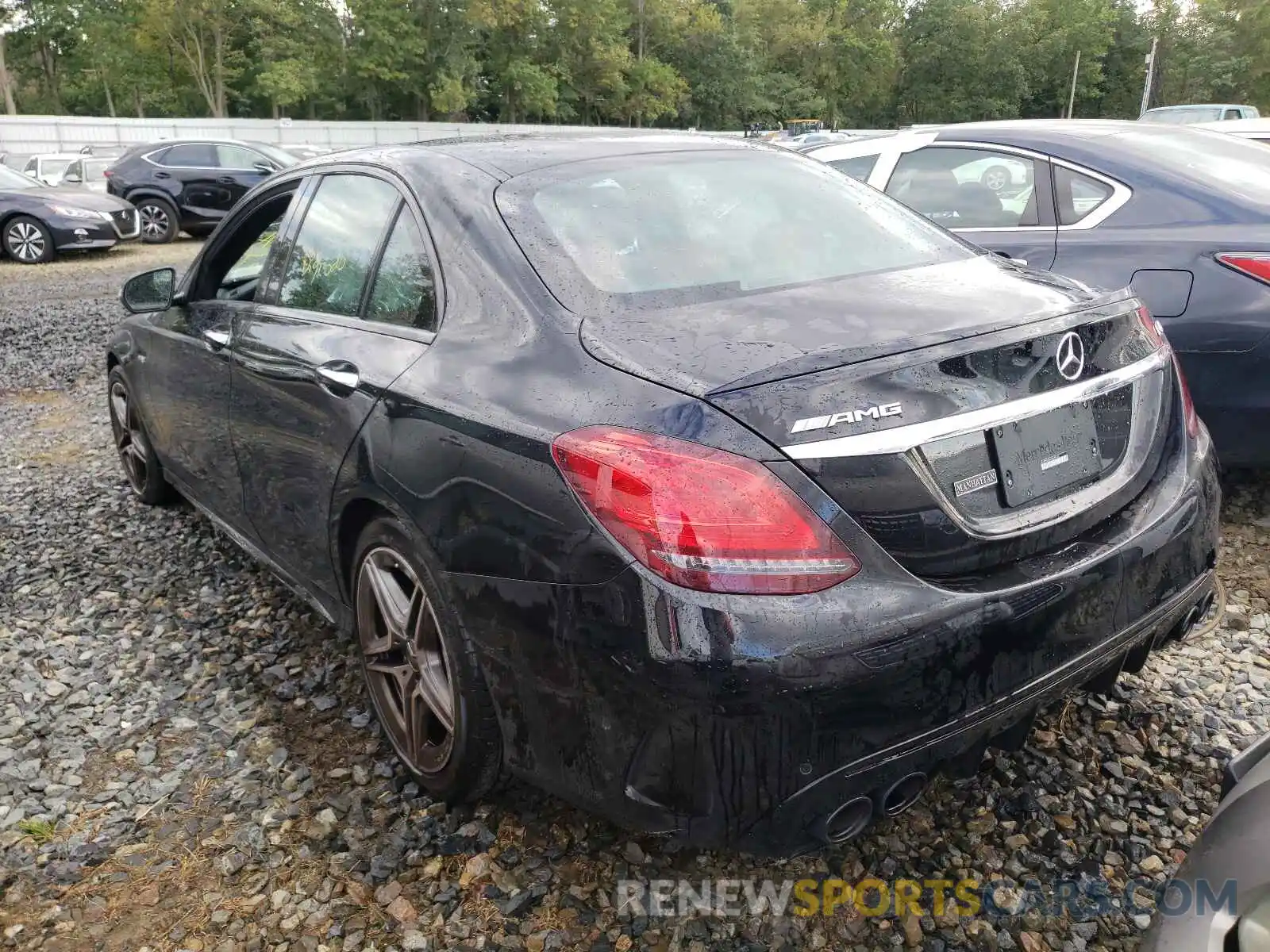 3 Photograph of a damaged car W1KWF6EB6MR605430 MERCEDES-BENZ C-CLASS 2021