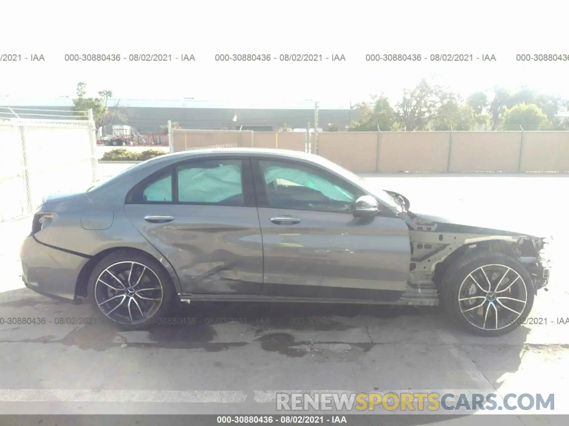 6 Photograph of a damaged car W1KWF6EB7MR612483 MERCEDES-BENZ C-CLASS 2021