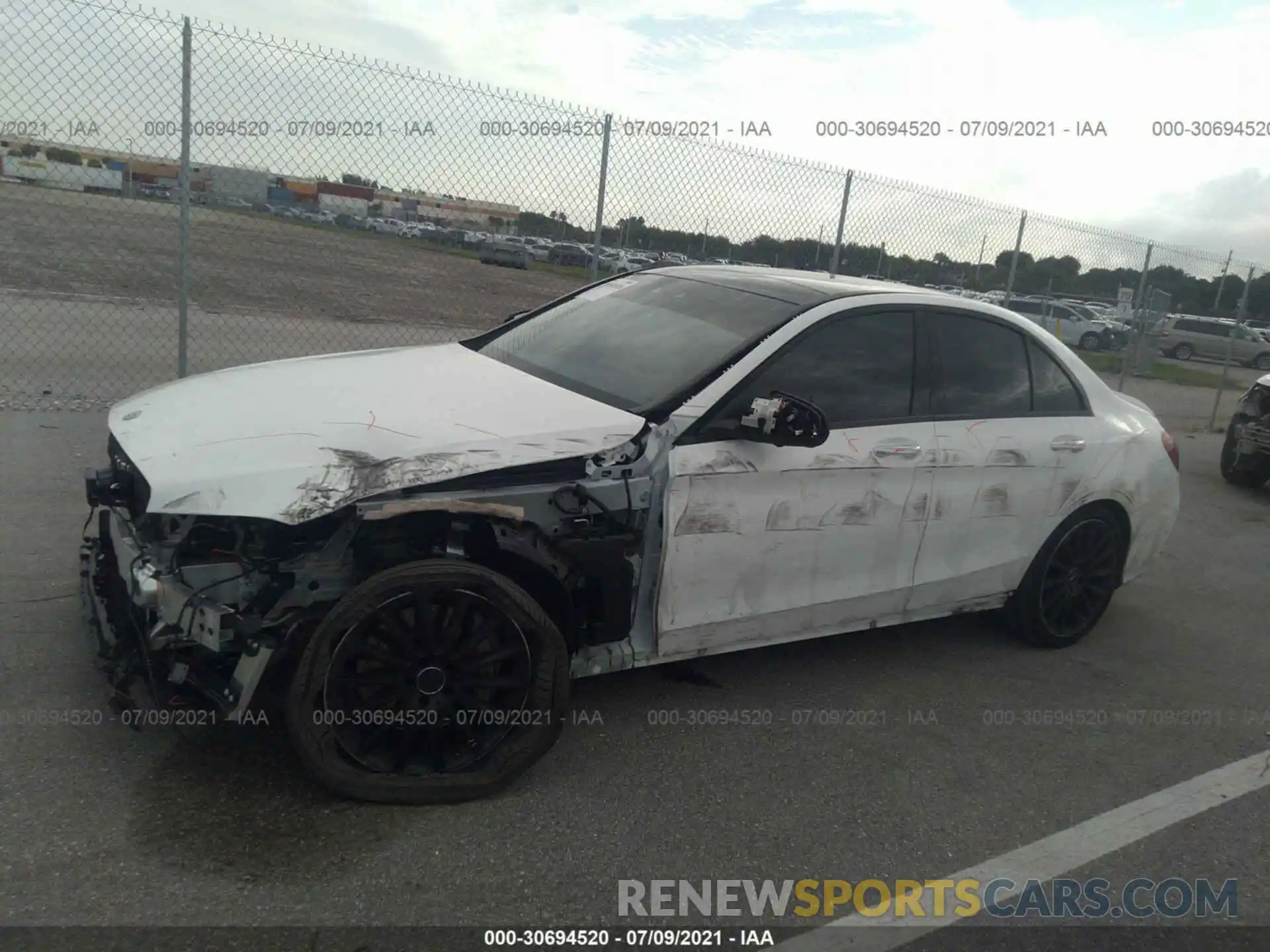 6 Photograph of a damaged car W1KWF6EB8MR613125 MERCEDES-BENZ C-CLASS 2021