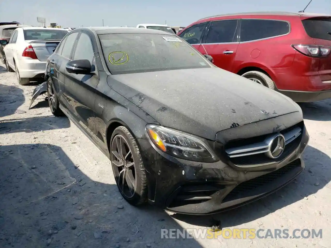 1 Photograph of a damaged car W1KWF6EBXMR612624 MERCEDES-BENZ C-CLASS 2021