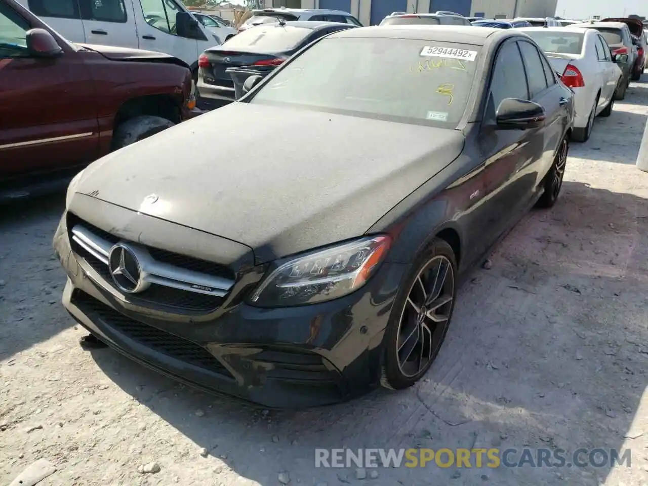 2 Photograph of a damaged car W1KWF6EBXMR612624 MERCEDES-BENZ C-CLASS 2021