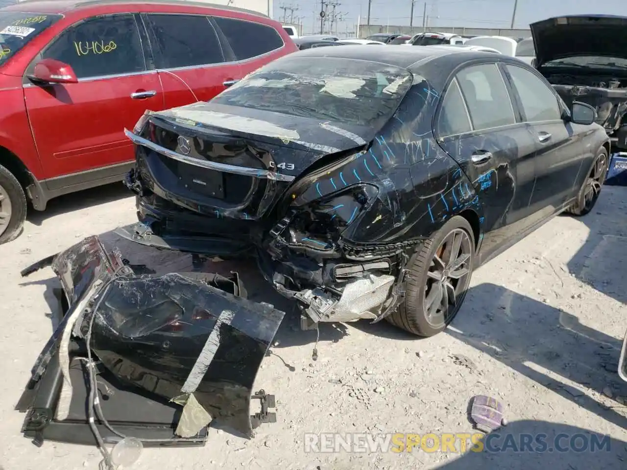 4 Photograph of a damaged car W1KWF6EBXMR612624 MERCEDES-BENZ C-CLASS 2021