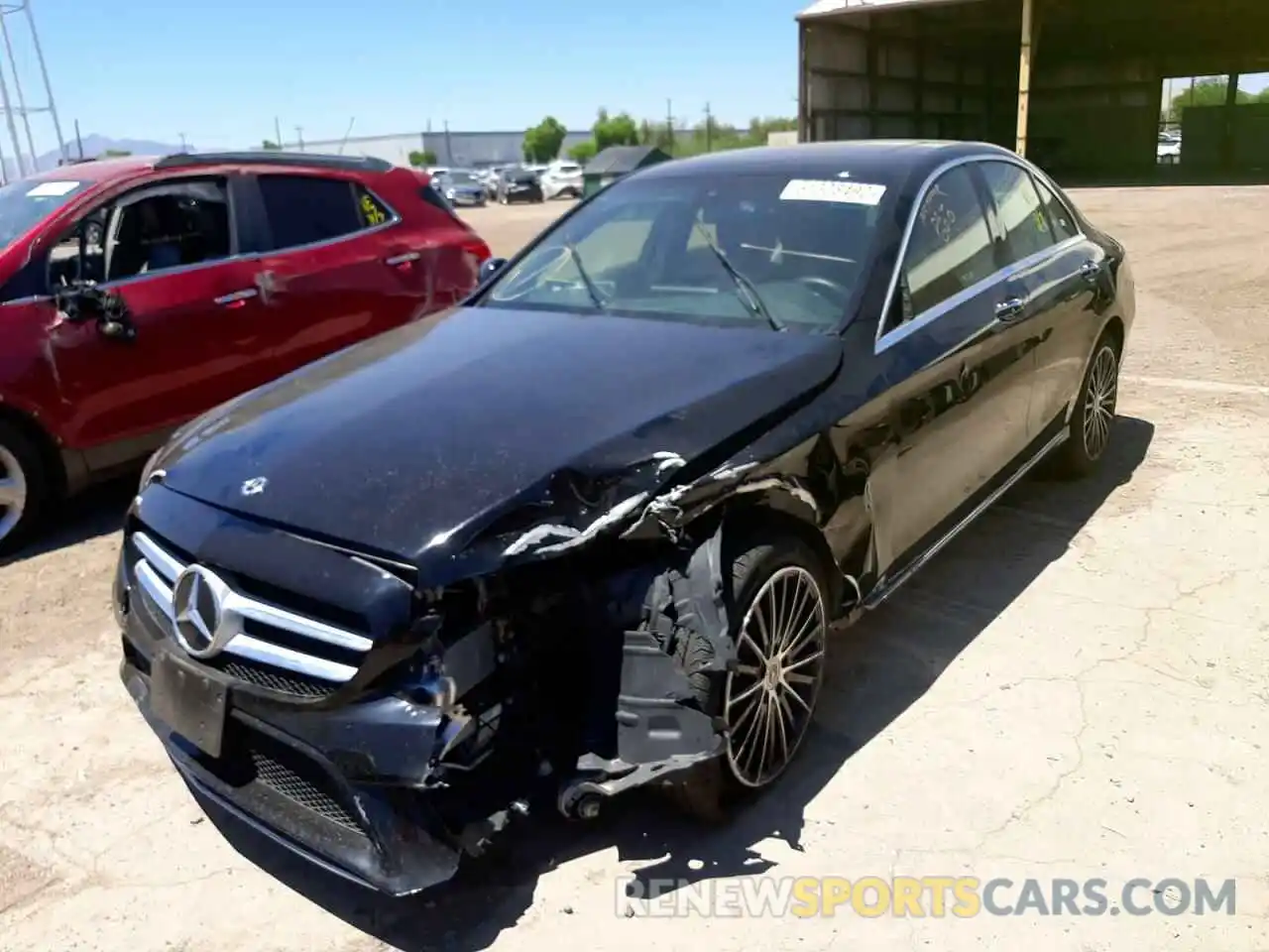 2 Photograph of a damaged car W1KWF8DB0MR612256 MERCEDES-BENZ C-CLASS 2021