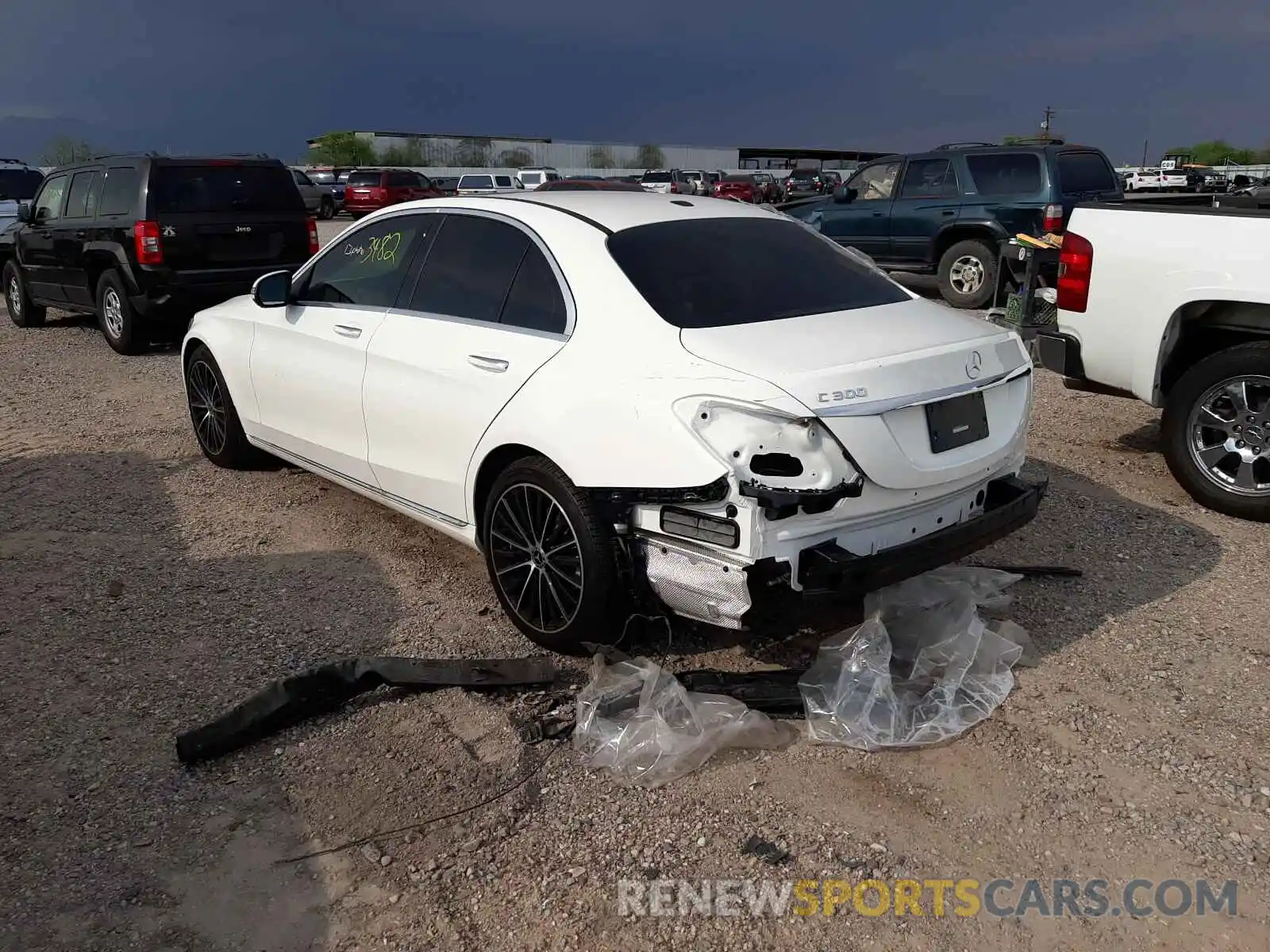 3 Photograph of a damaged car W1KWF8DB0MR623936 MERCEDES-BENZ C-CLASS 2021