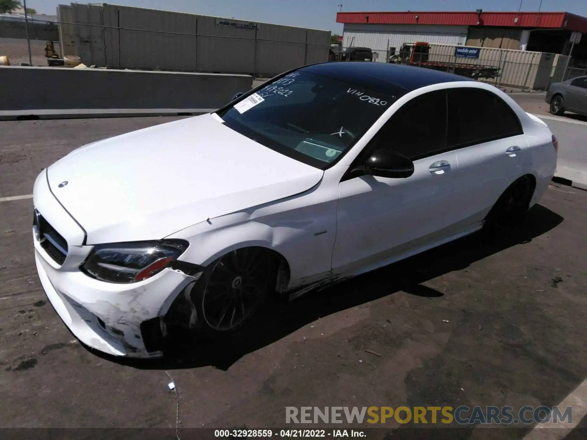 2 Photograph of a damaged car W1KWF8DB0MR640820 MERCEDES-BENZ C-CLASS 2021