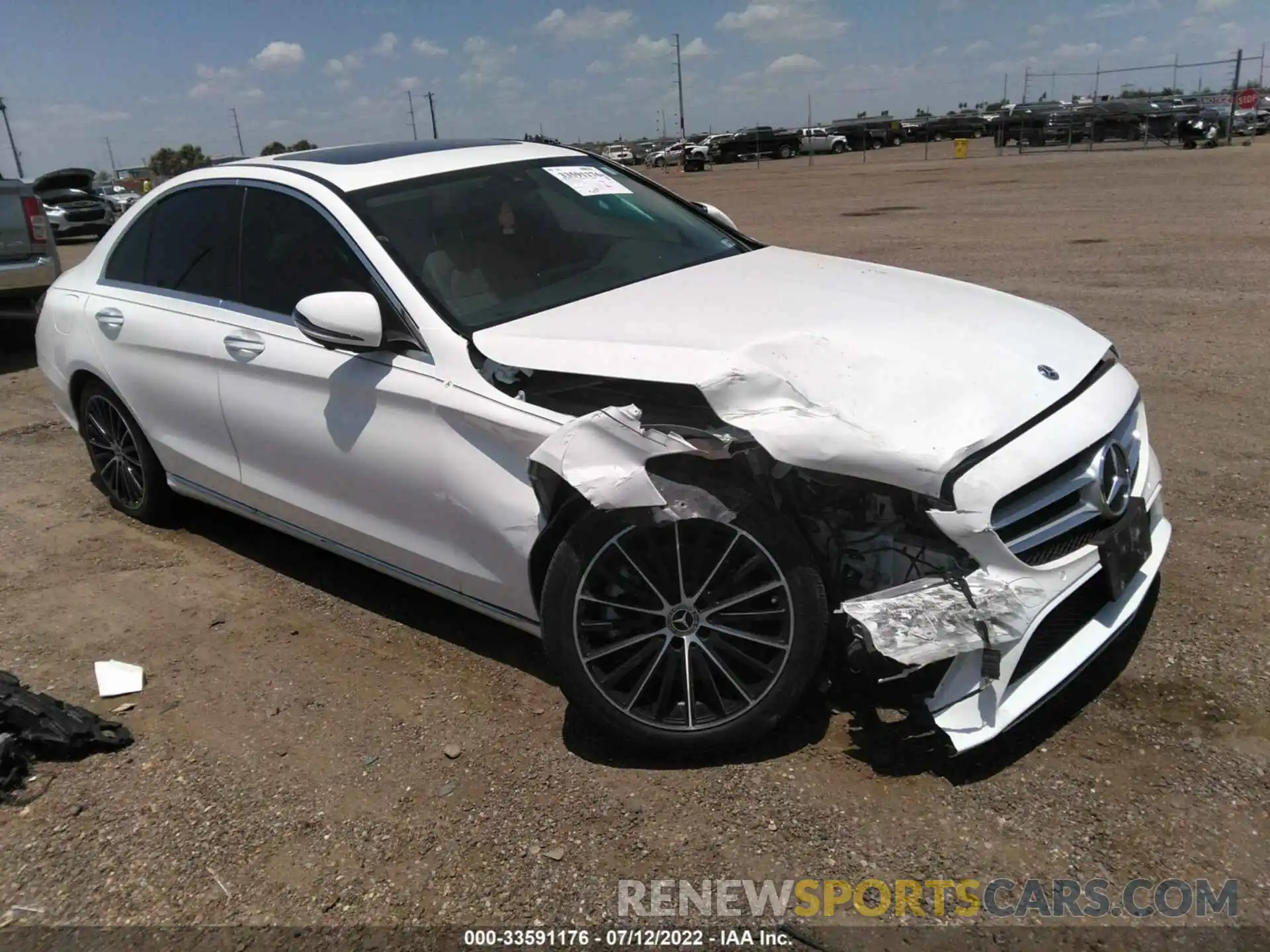 1 Photograph of a damaged car W1KWF8DB0MR644687 MERCEDES-BENZ C-CLASS 2021