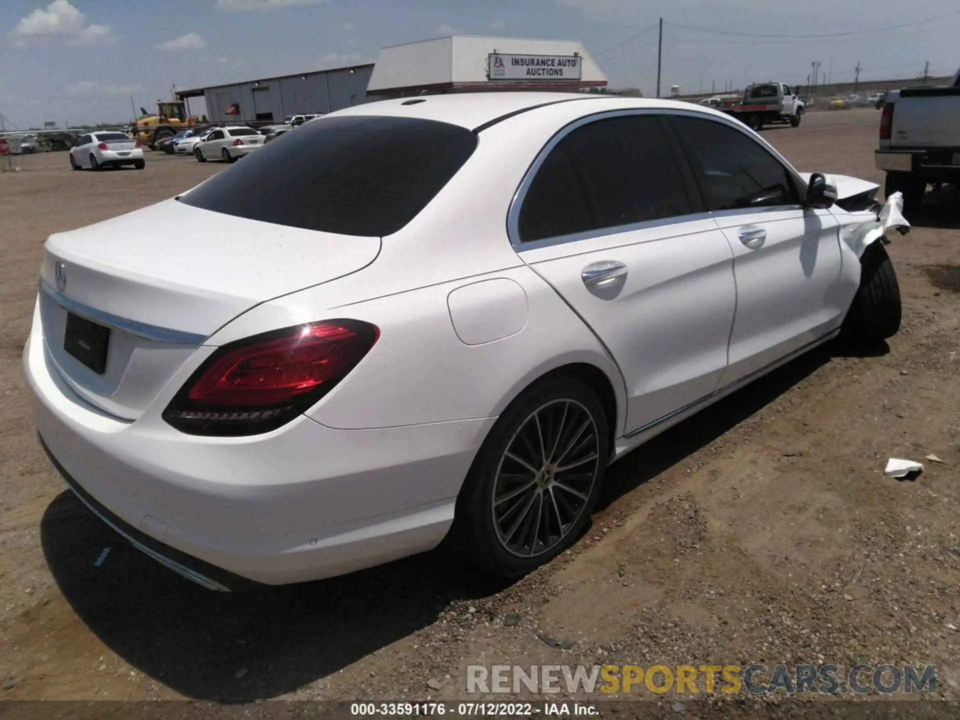 4 Photograph of a damaged car W1KWF8DB0MR644687 MERCEDES-BENZ C-CLASS 2021