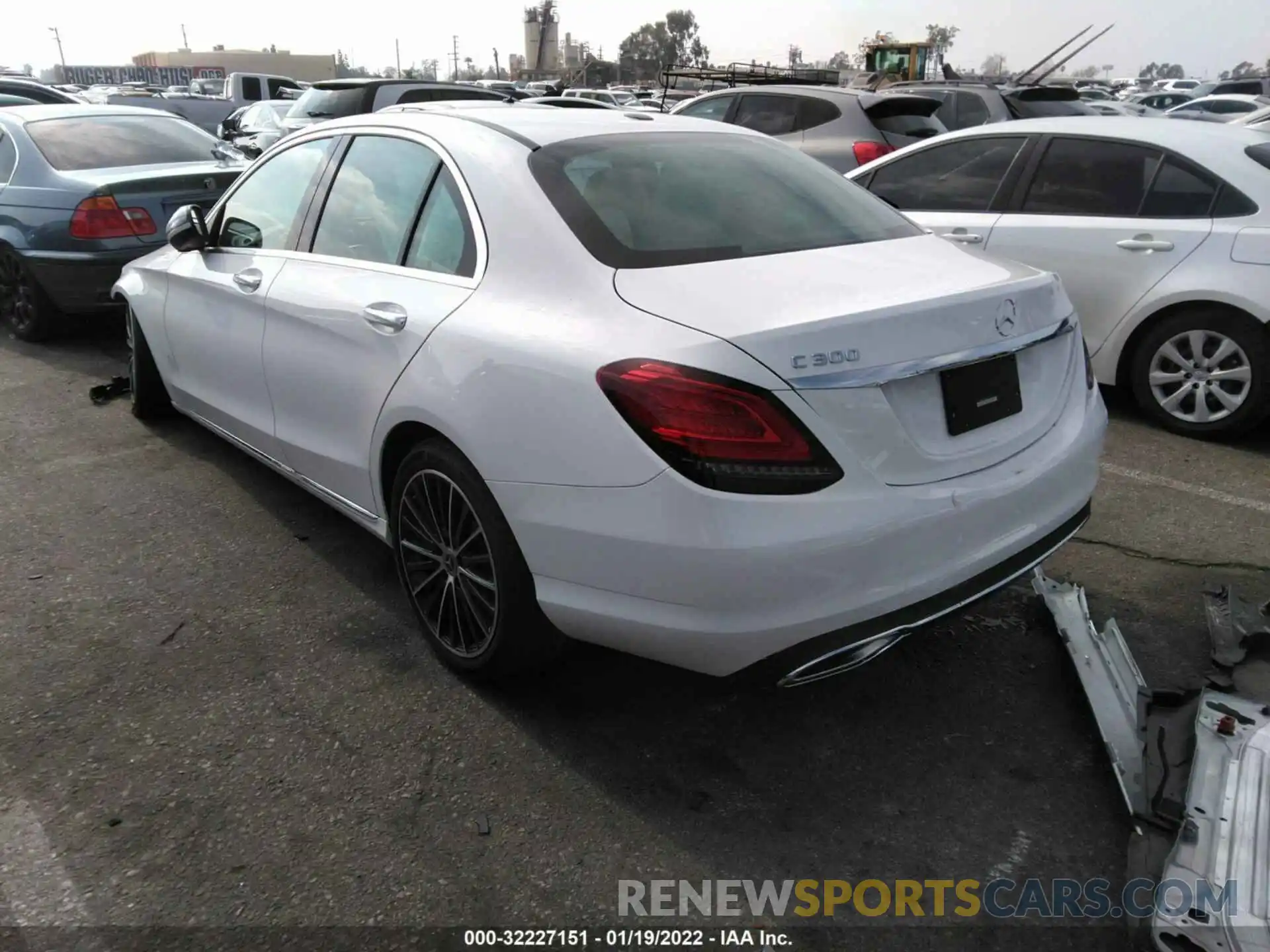 3 Photograph of a damaged car W1KWF8DB0MR648321 MERCEDES-BENZ C-CLASS 2021