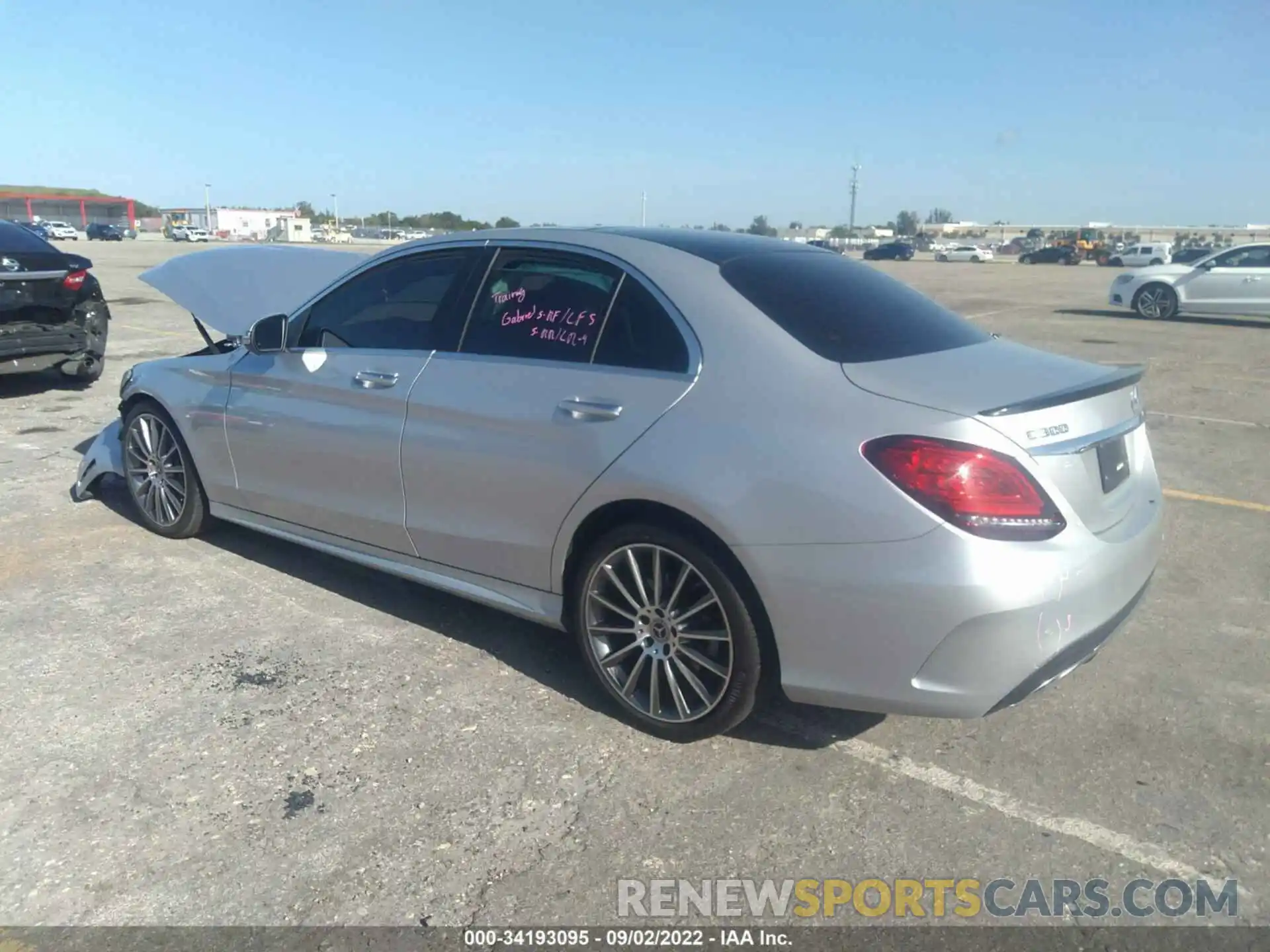 3 Photograph of a damaged car W1KWF8DB0MR648982 MERCEDES-BENZ C-CLASS 2021