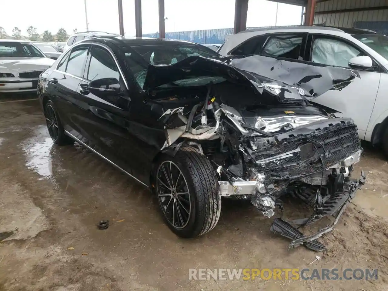 1 Photograph of a damaged car W1KWF8DB0MR649761 MERCEDES-BENZ C-CLASS 2021