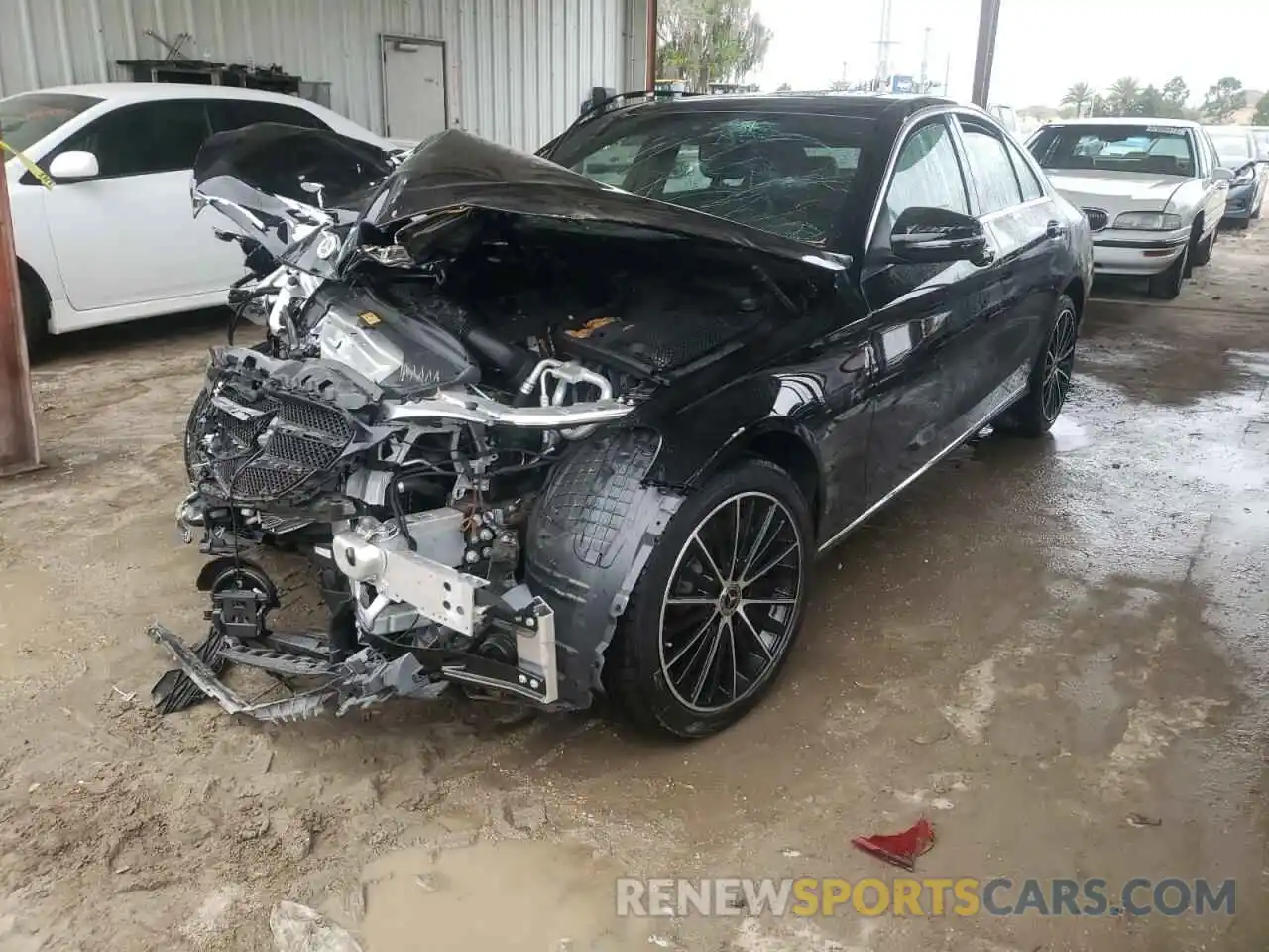 2 Photograph of a damaged car W1KWF8DB0MR649761 MERCEDES-BENZ C-CLASS 2021