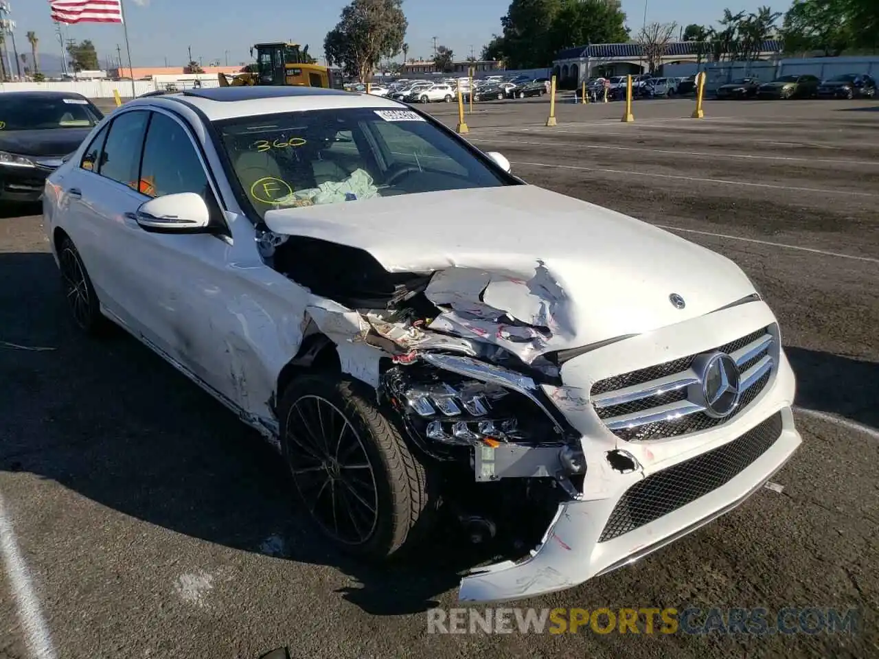 1 Photograph of a damaged car W1KWF8DB0MR652773 MERCEDES-BENZ C-CLASS 2021