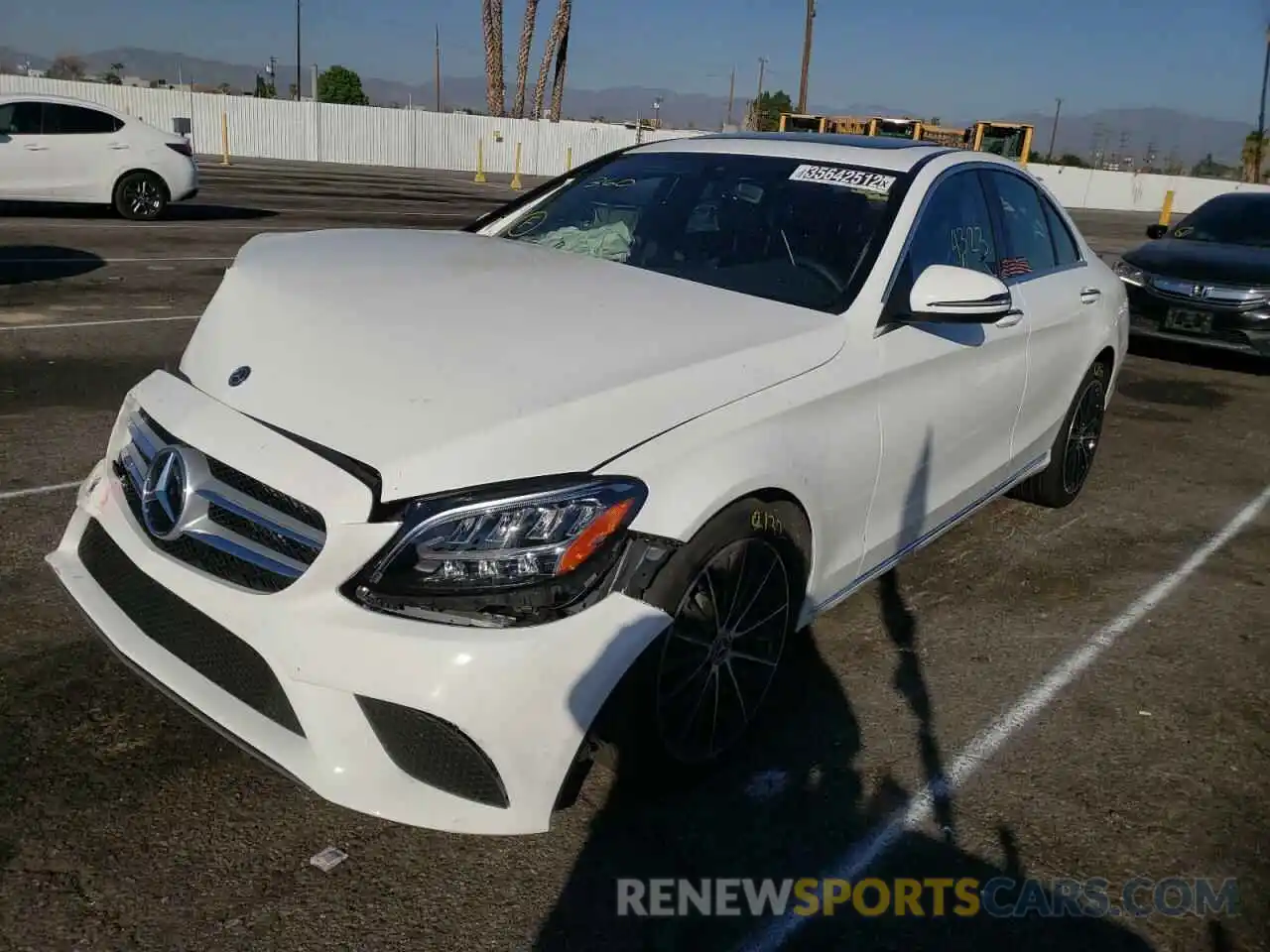 2 Photograph of a damaged car W1KWF8DB0MR652773 MERCEDES-BENZ C-CLASS 2021