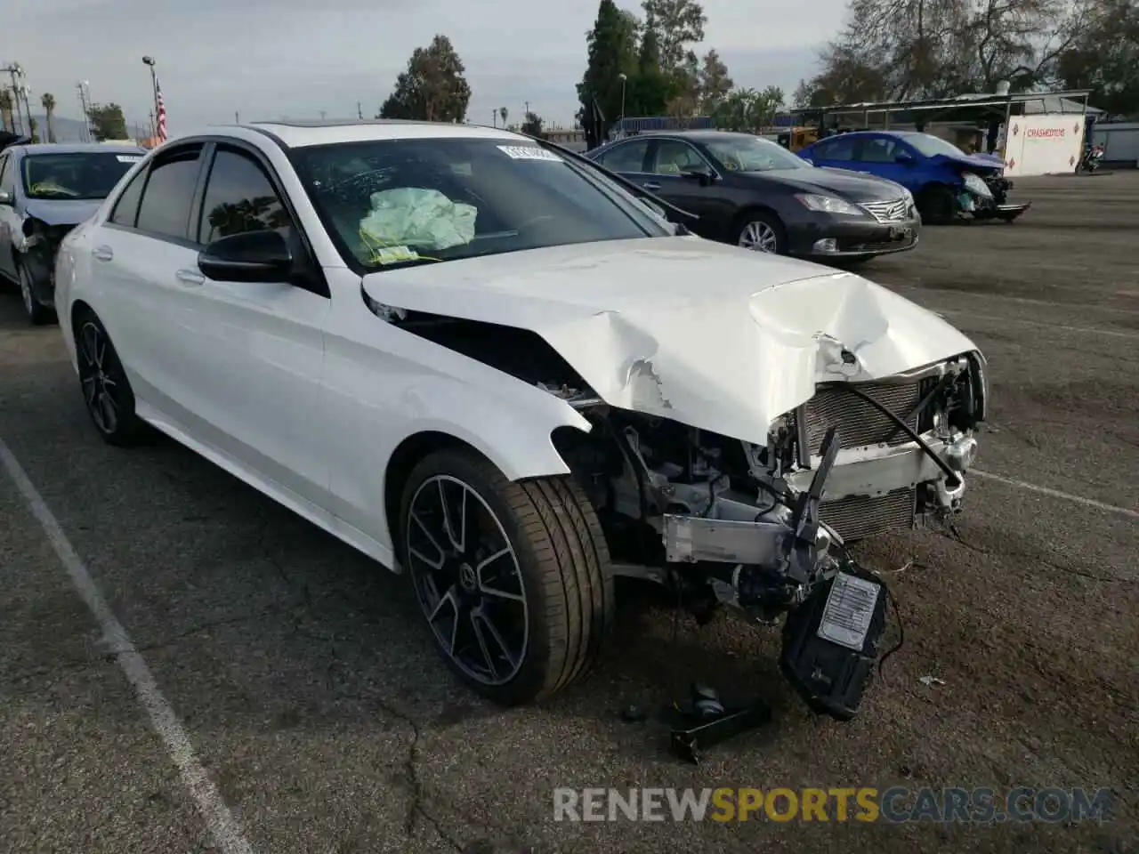 1 Photograph of a damaged car W1KWF8DB1MR609804 MERCEDES-BENZ C-CLASS 2021