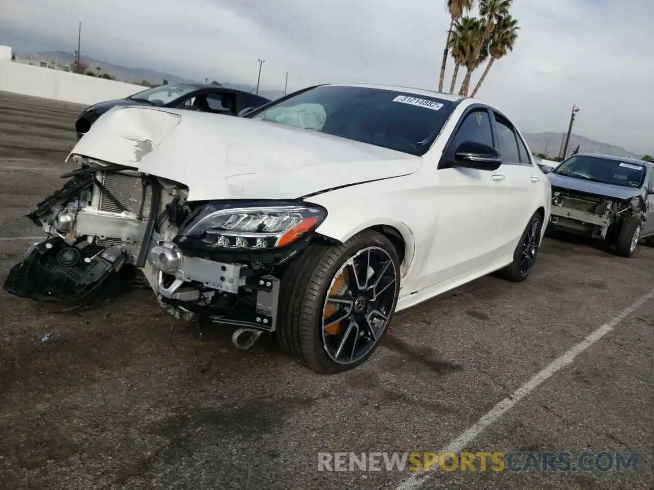 2 Photograph of a damaged car W1KWF8DB1MR609804 MERCEDES-BENZ C-CLASS 2021