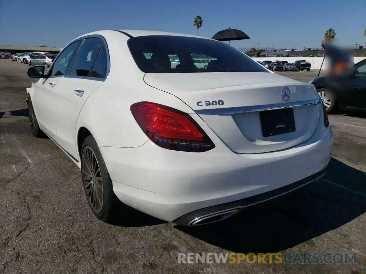 3 Photograph of a damaged car W1KWF8DB1MR610936 MERCEDES-BENZ C-CLASS 2021