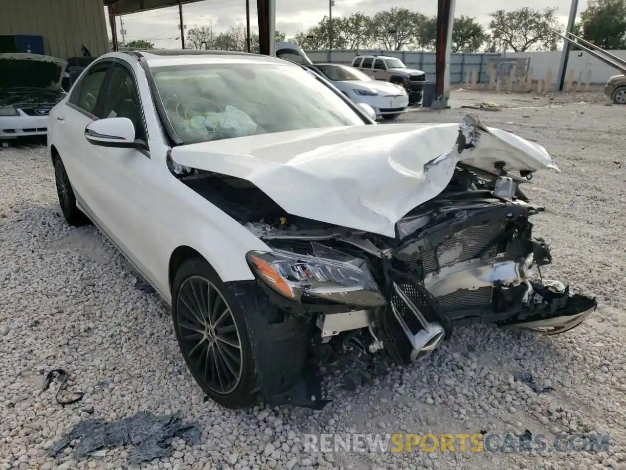 1 Photograph of a damaged car W1KWF8DB1MR612170 MERCEDES-BENZ C-CLASS 2021