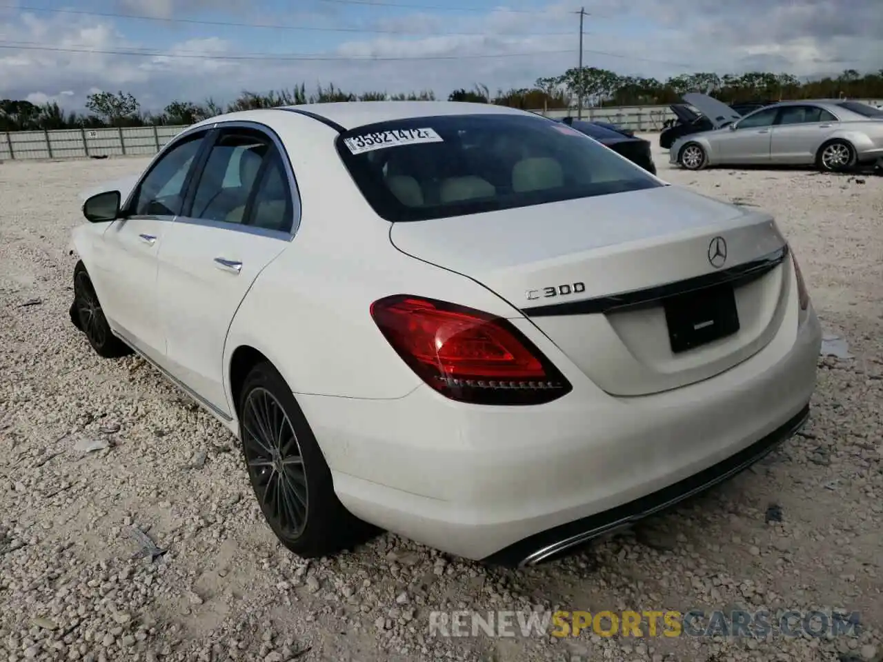 3 Photograph of a damaged car W1KWF8DB1MR612170 MERCEDES-BENZ C-CLASS 2021