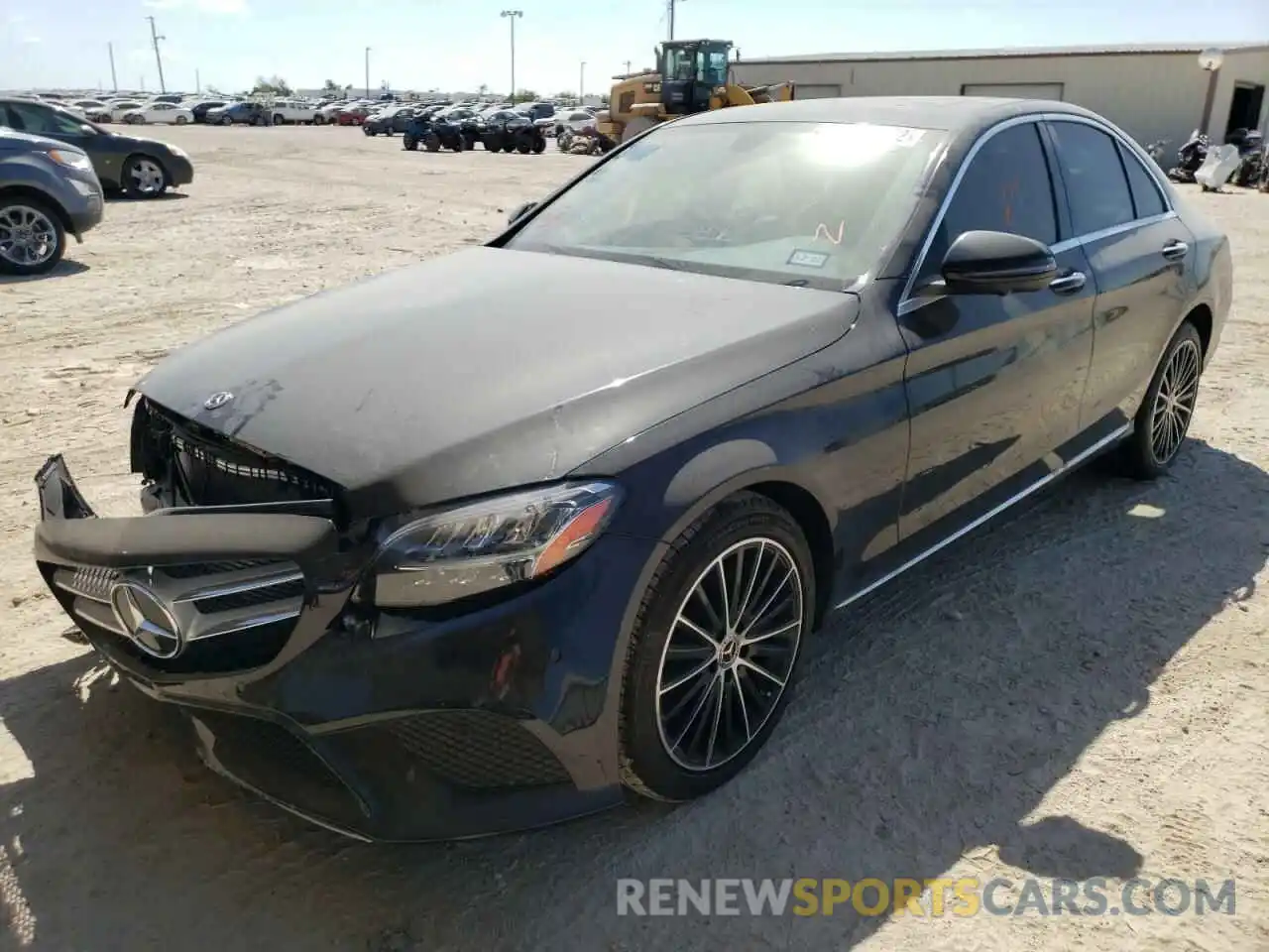 2 Photograph of a damaged car W1KWF8DB1MR613741 MERCEDES-BENZ C-CLASS 2021