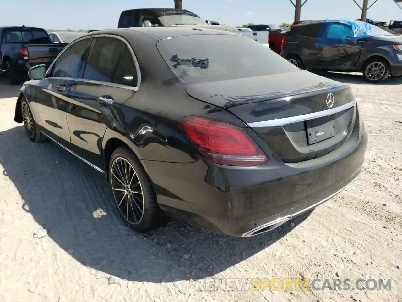 3 Photograph of a damaged car W1KWF8DB1MR613741 MERCEDES-BENZ C-CLASS 2021