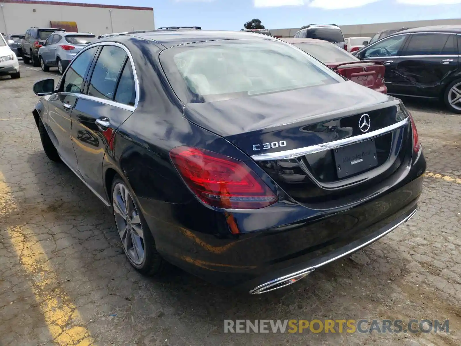 3 Photograph of a damaged car W1KWF8DB1MR616056 MERCEDES-BENZ C-CLASS 2021