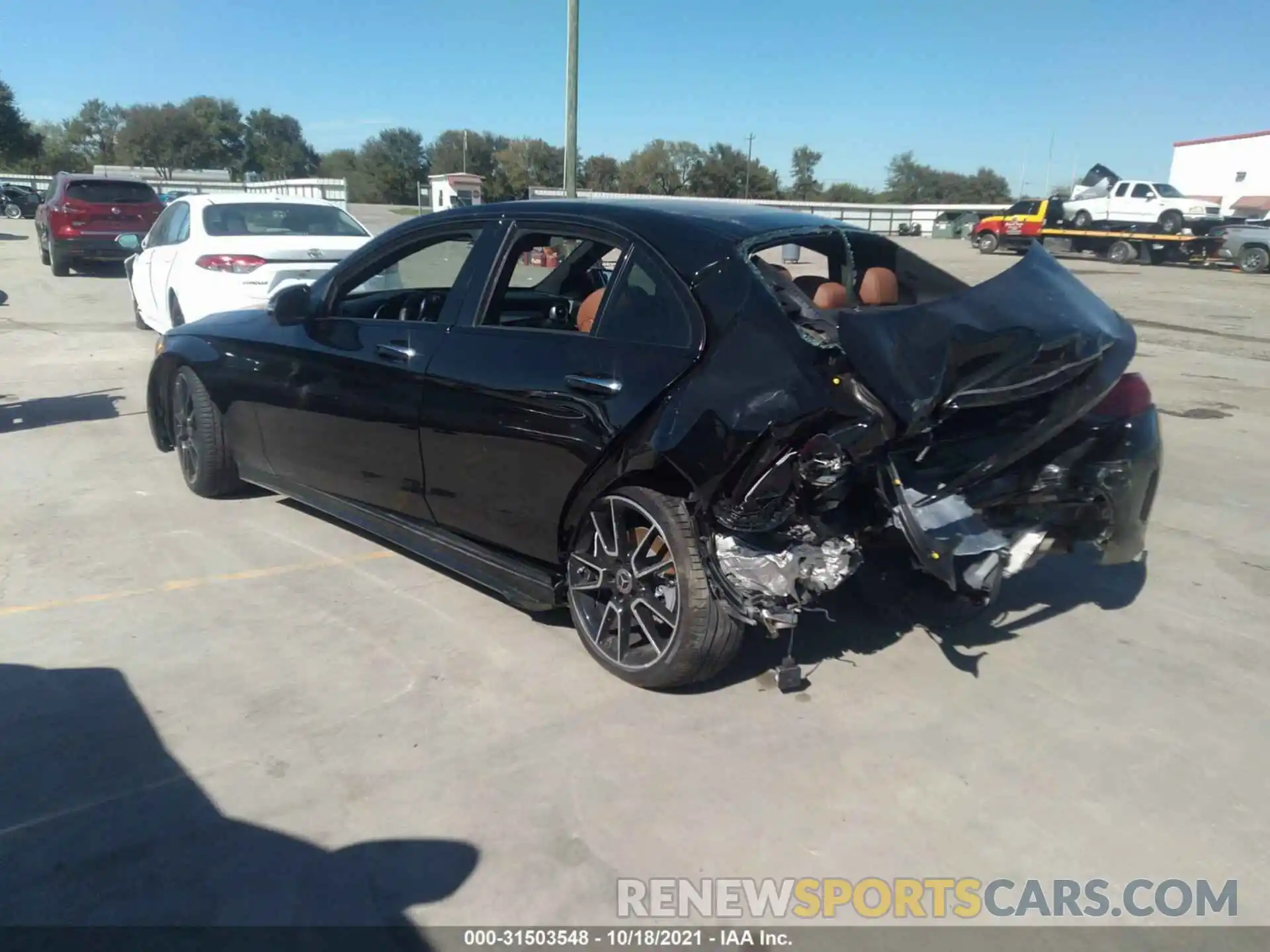 3 Photograph of a damaged car W1KWF8DB1MR617787 MERCEDES-BENZ C-CLASS 2021