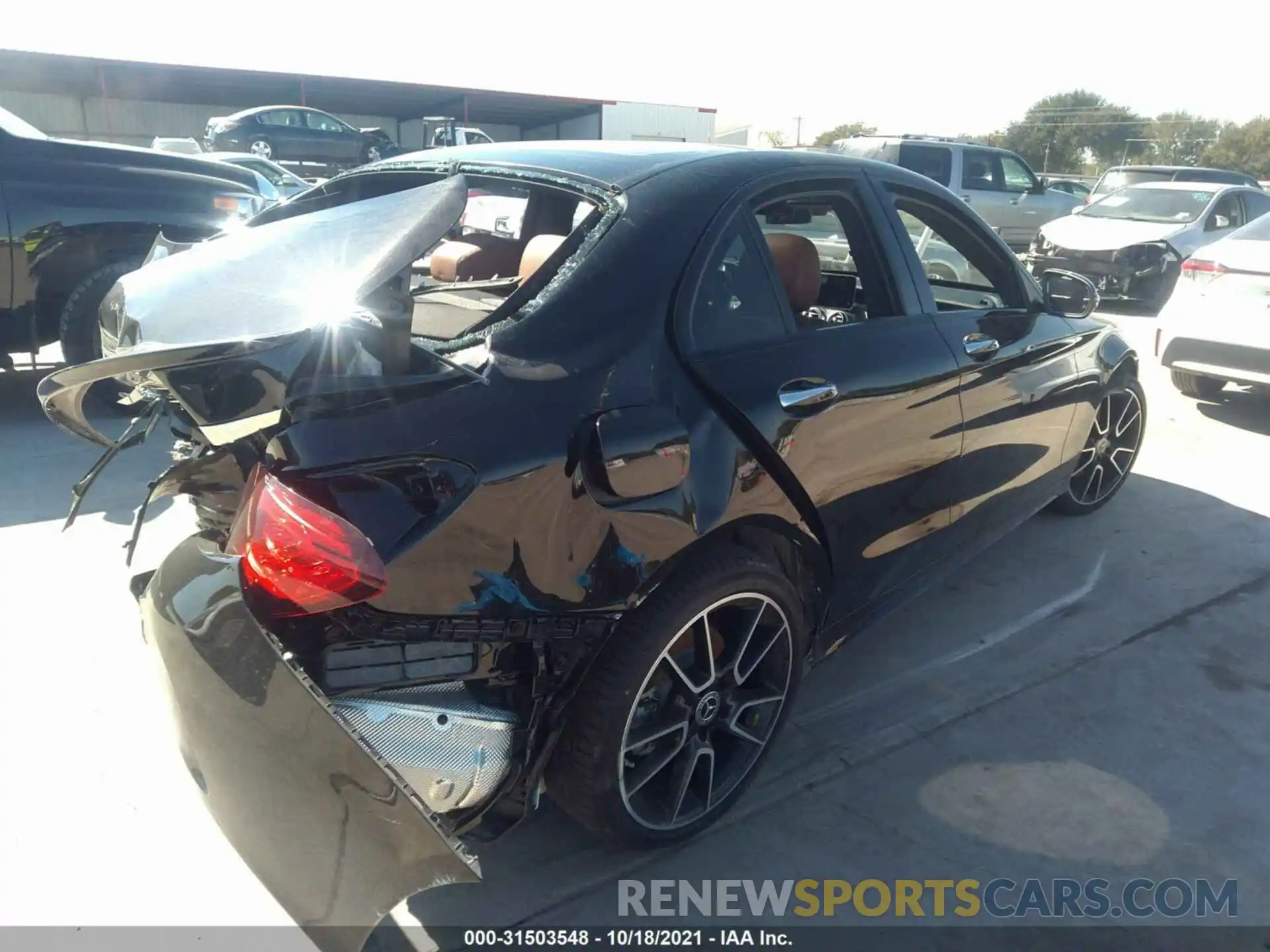 4 Photograph of a damaged car W1KWF8DB1MR617787 MERCEDES-BENZ C-CLASS 2021