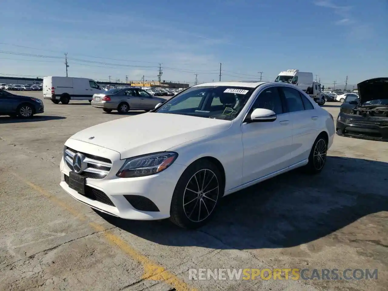 2 Photograph of a damaged car W1KWF8DB1MR621449 MERCEDES-BENZ C-CLASS 2021