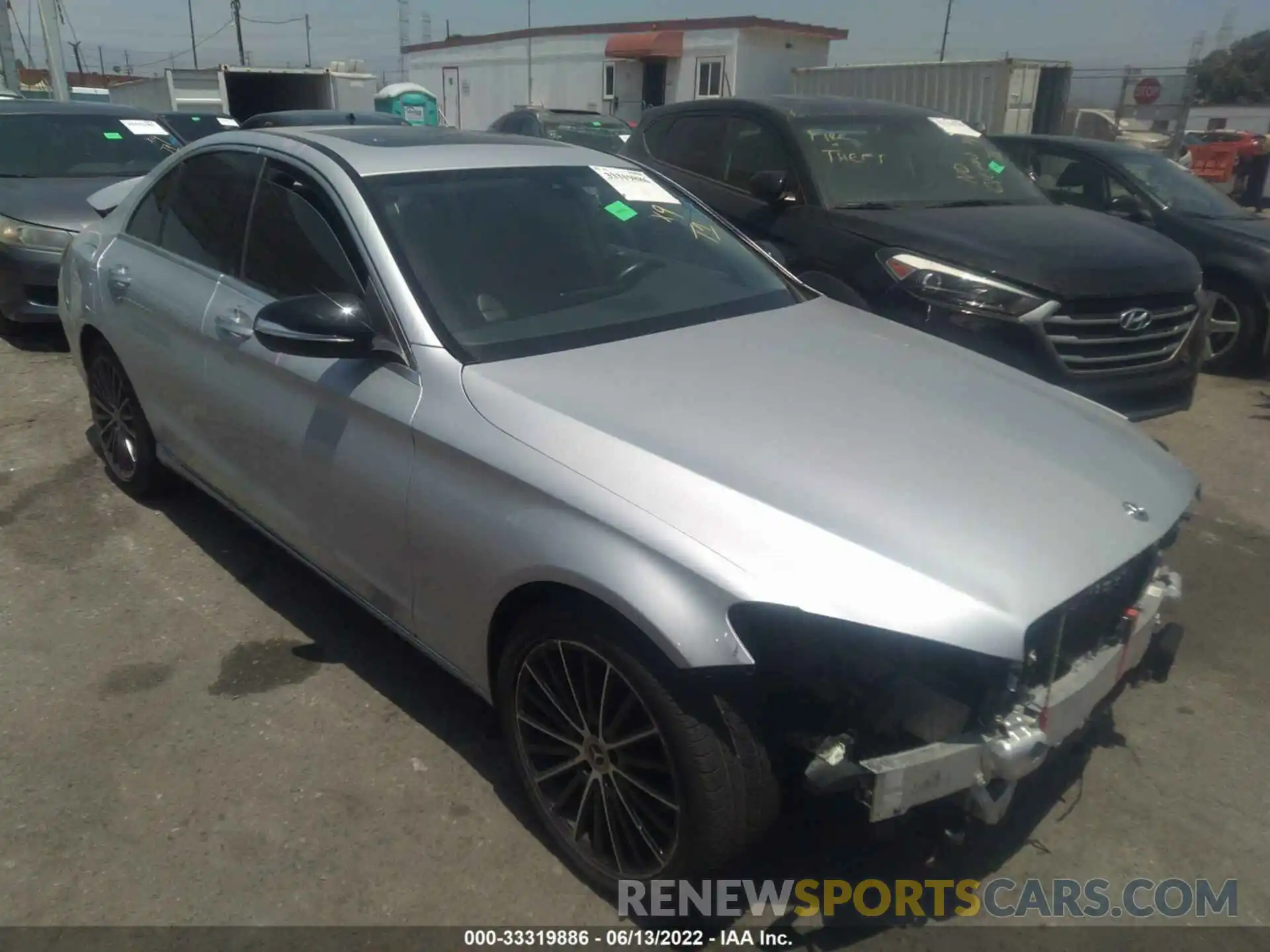 1 Photograph of a damaged car W1KWF8DB1MR626098 MERCEDES-BENZ C-CLASS 2021