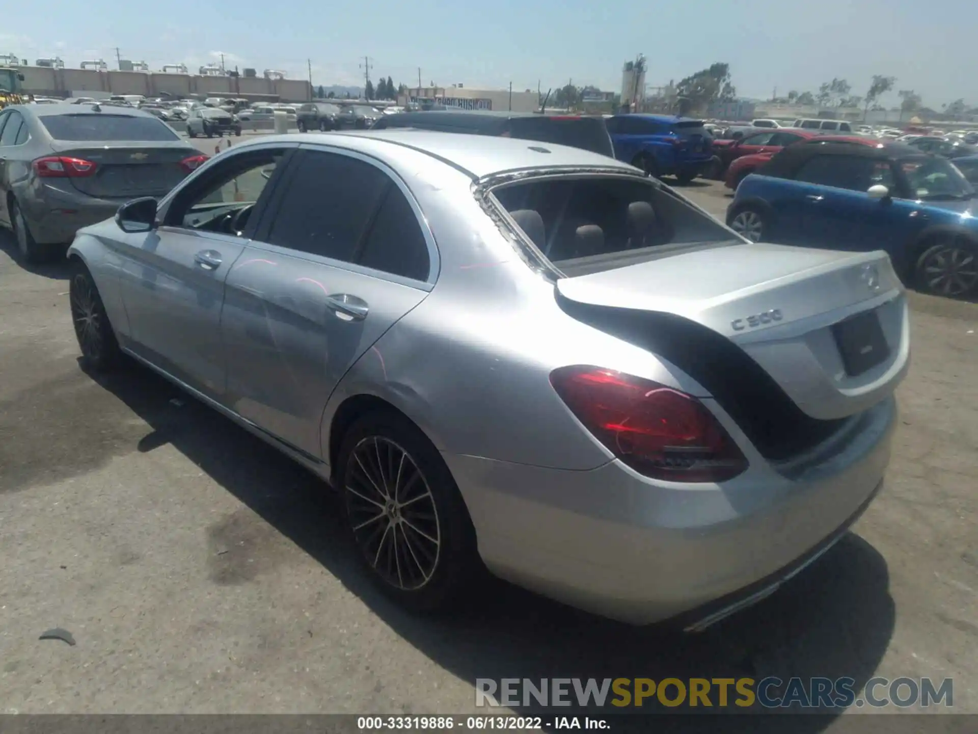 3 Photograph of a damaged car W1KWF8DB1MR626098 MERCEDES-BENZ C-CLASS 2021