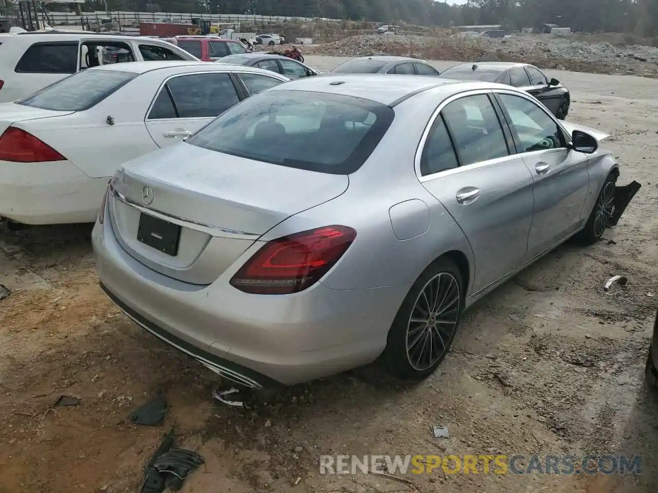 4 Photograph of a damaged car W1KWF8DB1MR633651 MERCEDES-BENZ C-CLASS 2021