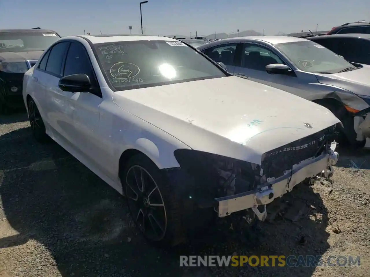 1 Photograph of a damaged car W1KWF8DB1MR634587 MERCEDES-BENZ C-CLASS 2021