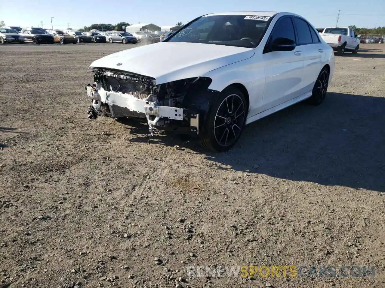 2 Photograph of a damaged car W1KWF8DB1MR634587 MERCEDES-BENZ C-CLASS 2021