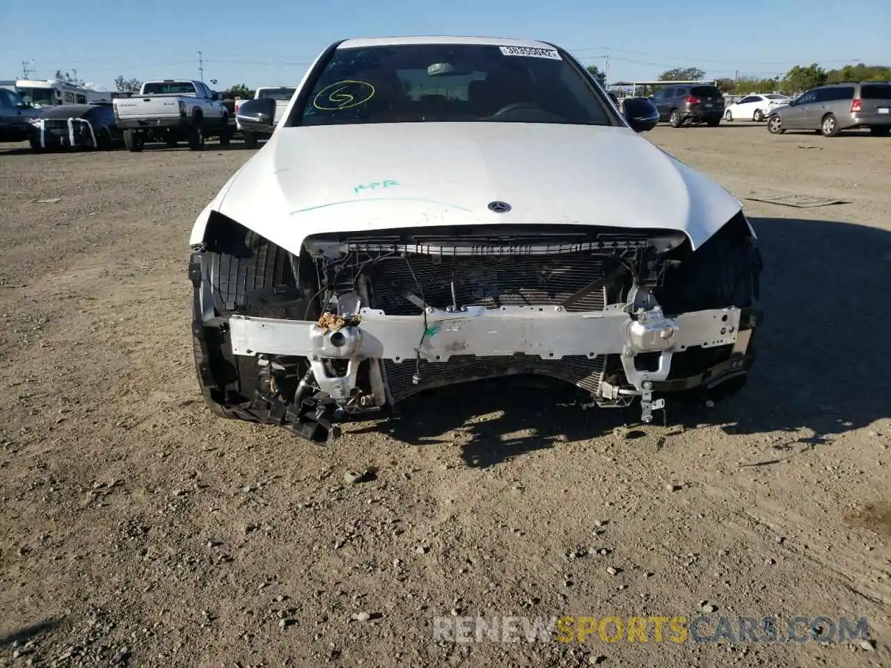 9 Photograph of a damaged car W1KWF8DB1MR634587 MERCEDES-BENZ C-CLASS 2021