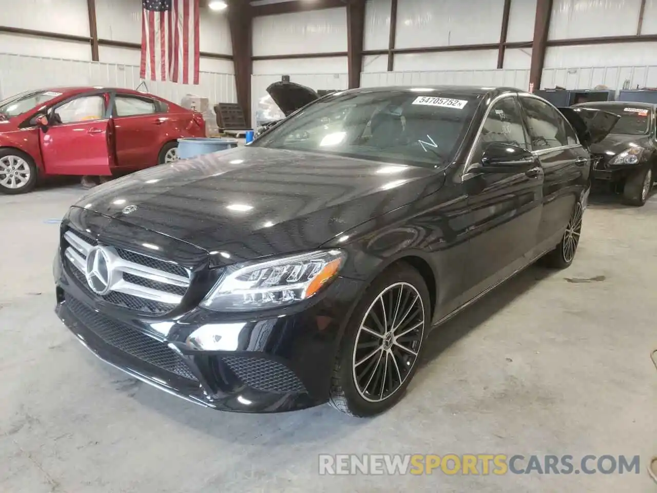 2 Photograph of a damaged car W1KWF8DB1MR646268 MERCEDES-BENZ C-CLASS 2021