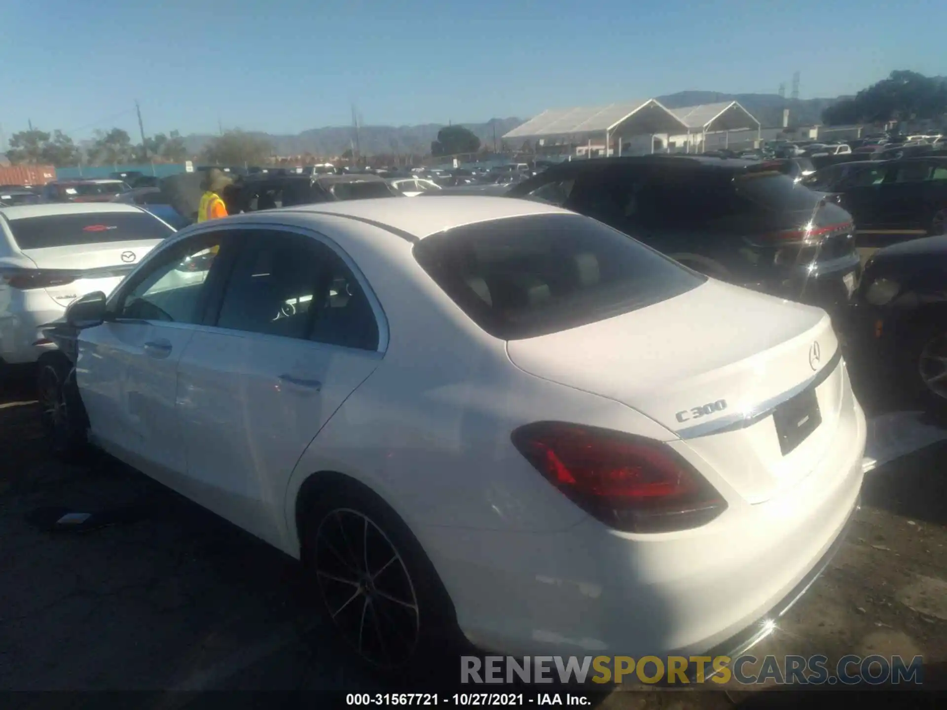 3 Photograph of a damaged car W1KWF8DB1MR646366 MERCEDES-BENZ C-CLASS 2021