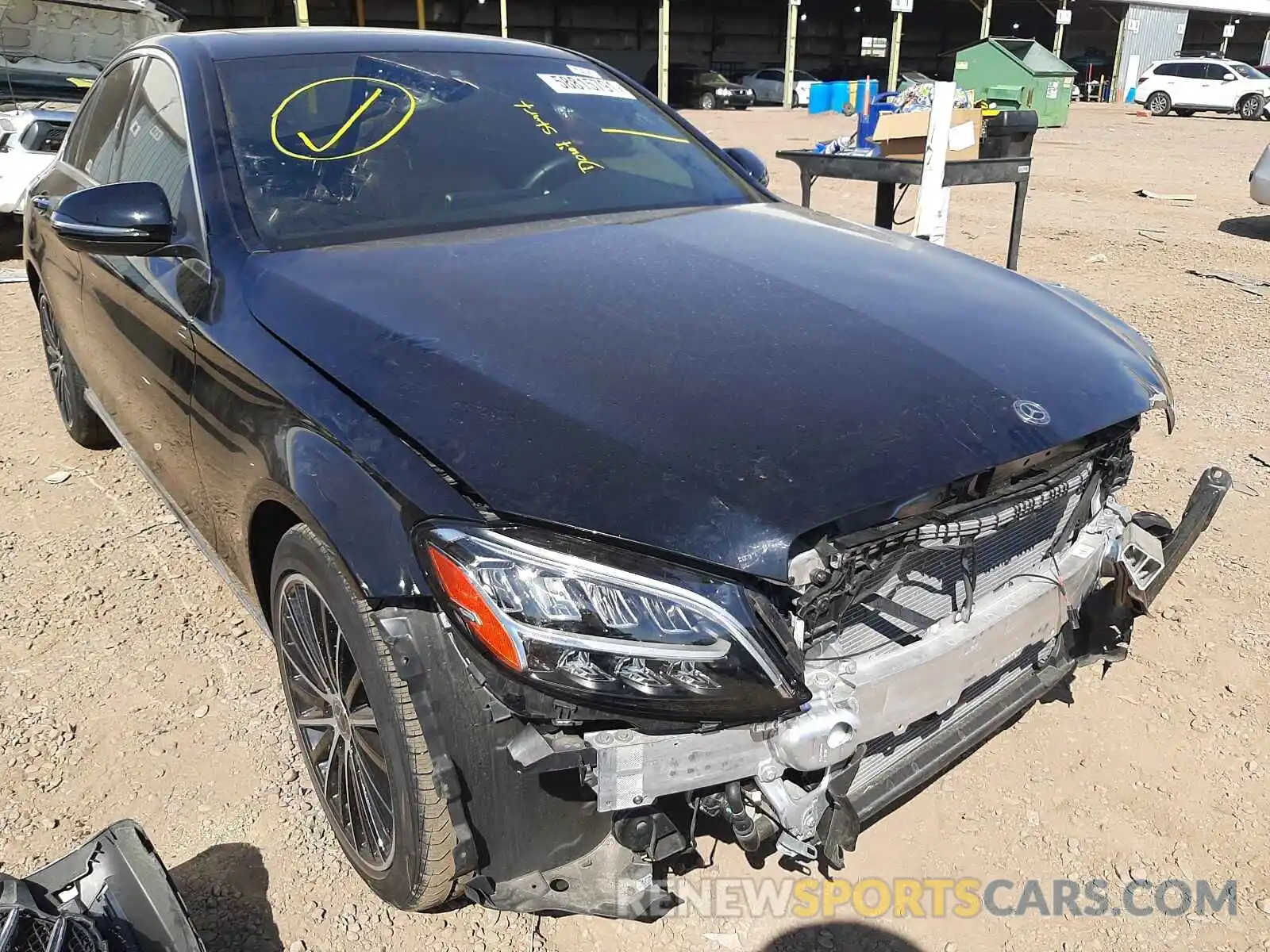 1 Photograph of a damaged car W1KWF8DB2MR604479 MERCEDES-BENZ C-CLASS 2021