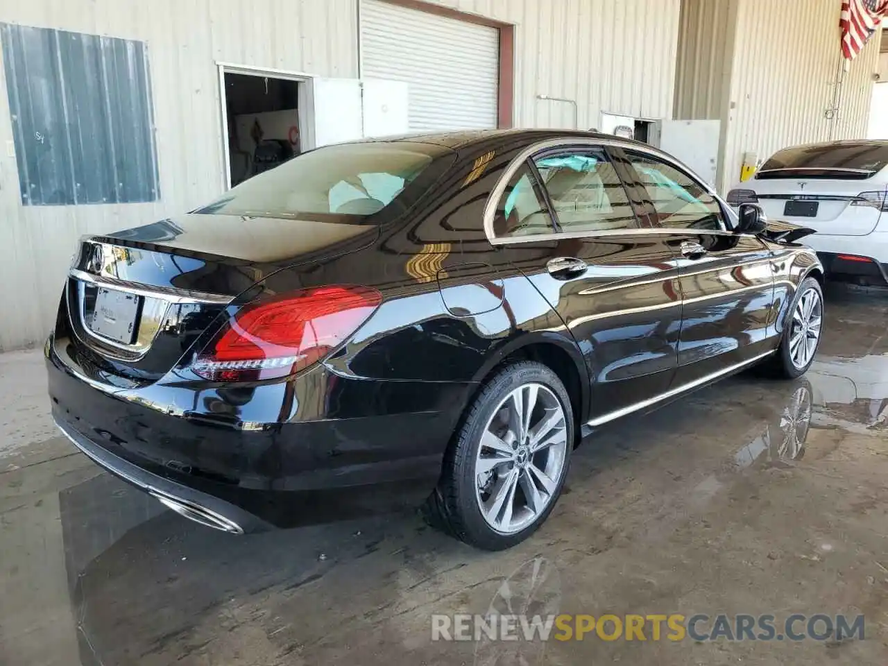 3 Photograph of a damaged car W1KWF8DB2MR605258 MERCEDES-BENZ C-CLASS 2021