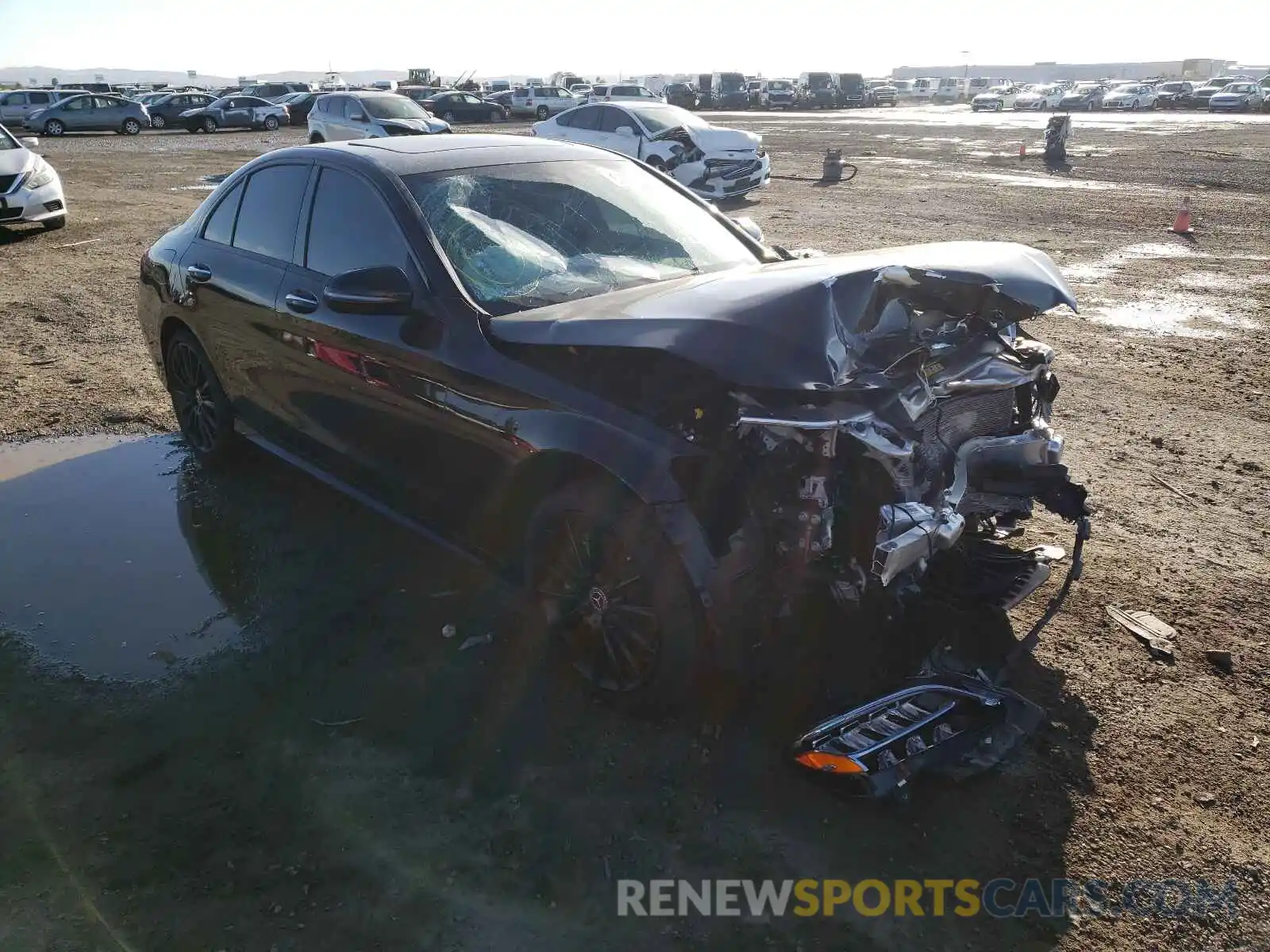 1 Photograph of a damaged car W1KWF8DB2MR609035 MERCEDES-BENZ C-CLASS 2021