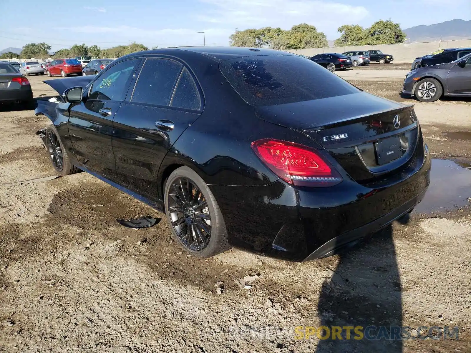 3 Photograph of a damaged car W1KWF8DB2MR609035 MERCEDES-BENZ C-CLASS 2021