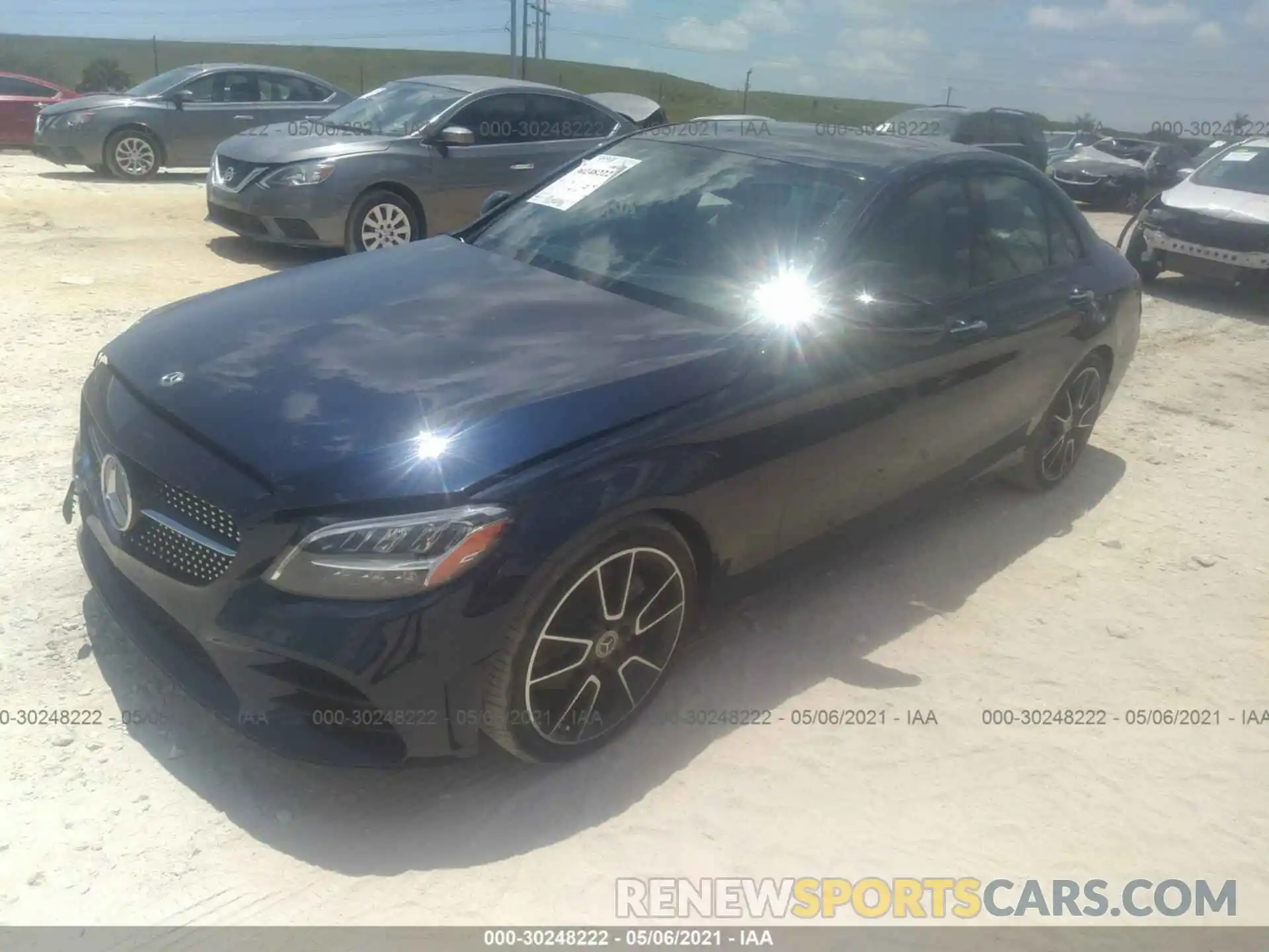 2 Photograph of a damaged car W1KWF8DB2MR612288 MERCEDES-BENZ C-CLASS 2021