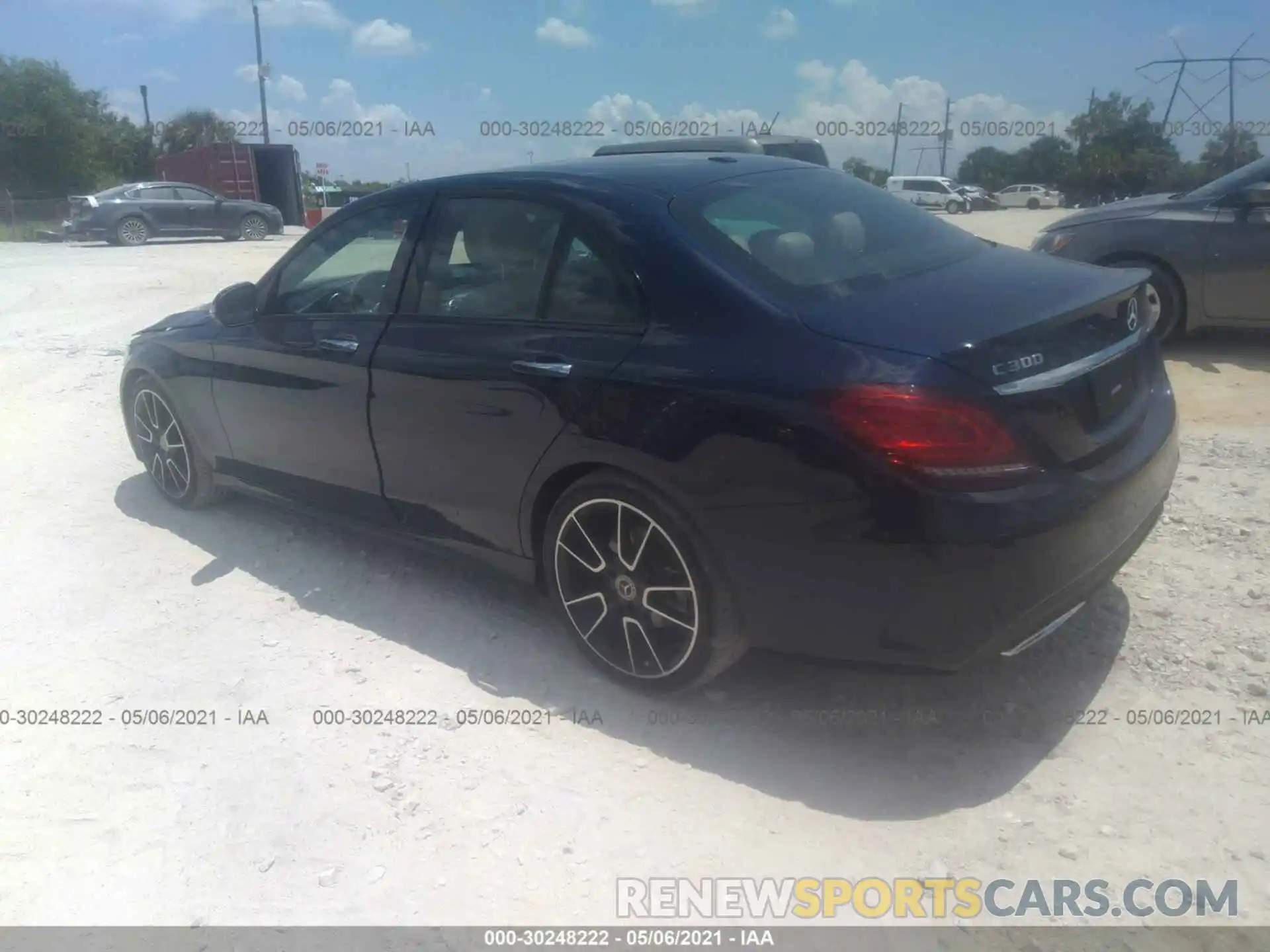 3 Photograph of a damaged car W1KWF8DB2MR612288 MERCEDES-BENZ C-CLASS 2021