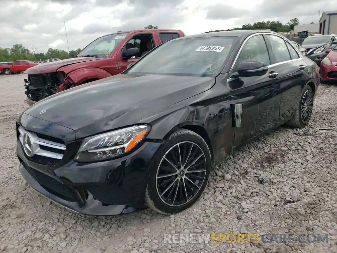 2 Photograph of a damaged car W1KWF8DB2MR630077 MERCEDES-BENZ C-CLASS 2021