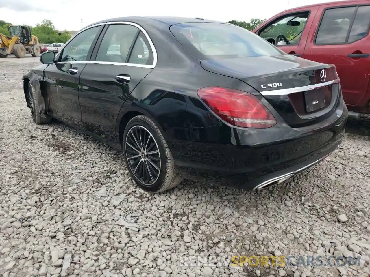 3 Photograph of a damaged car W1KWF8DB2MR630077 MERCEDES-BENZ C-CLASS 2021