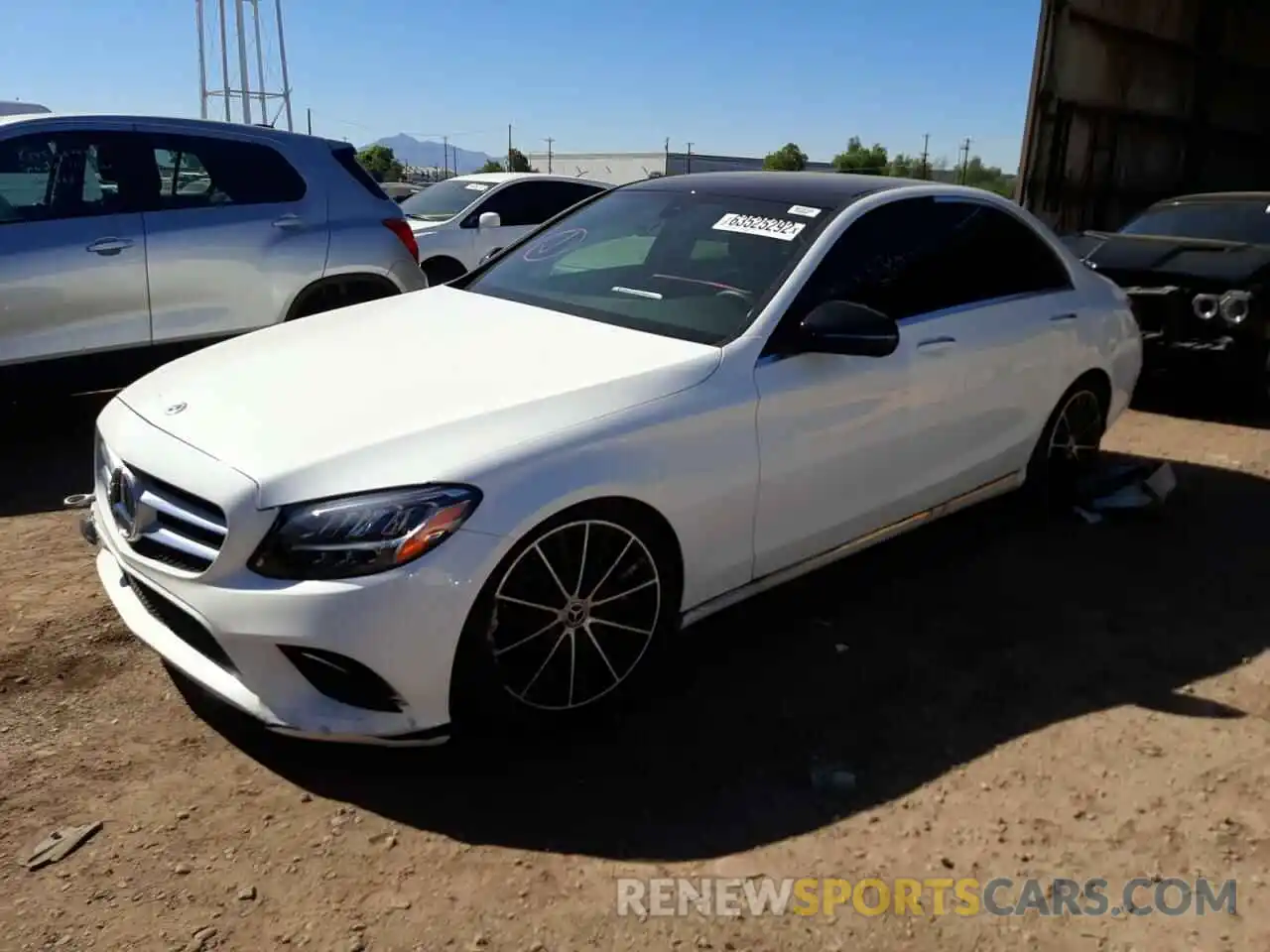 2 Photograph of a damaged car W1KWF8DB2MR646683 MERCEDES-BENZ C-CLASS 2021