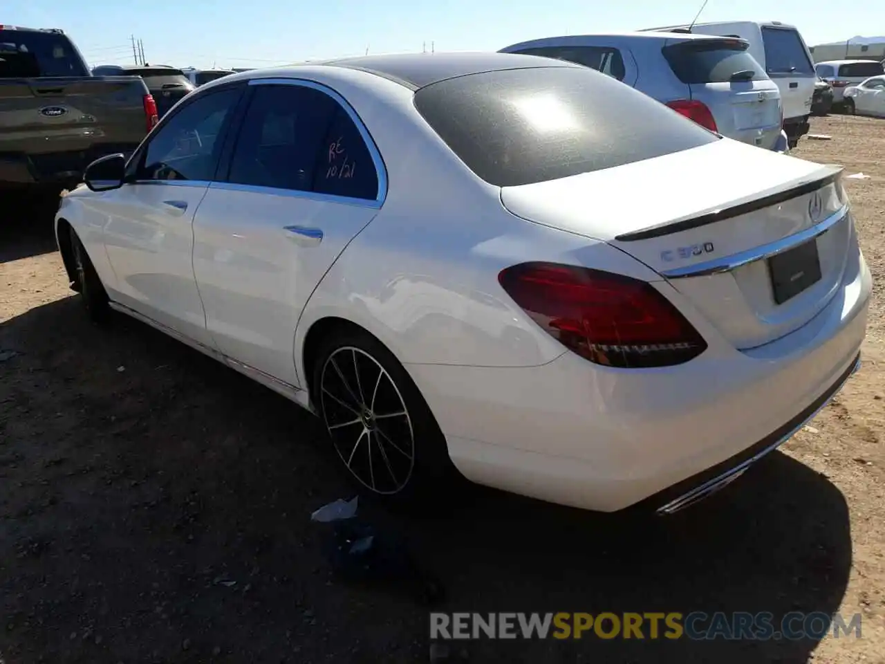 3 Photograph of a damaged car W1KWF8DB2MR646683 MERCEDES-BENZ C-CLASS 2021