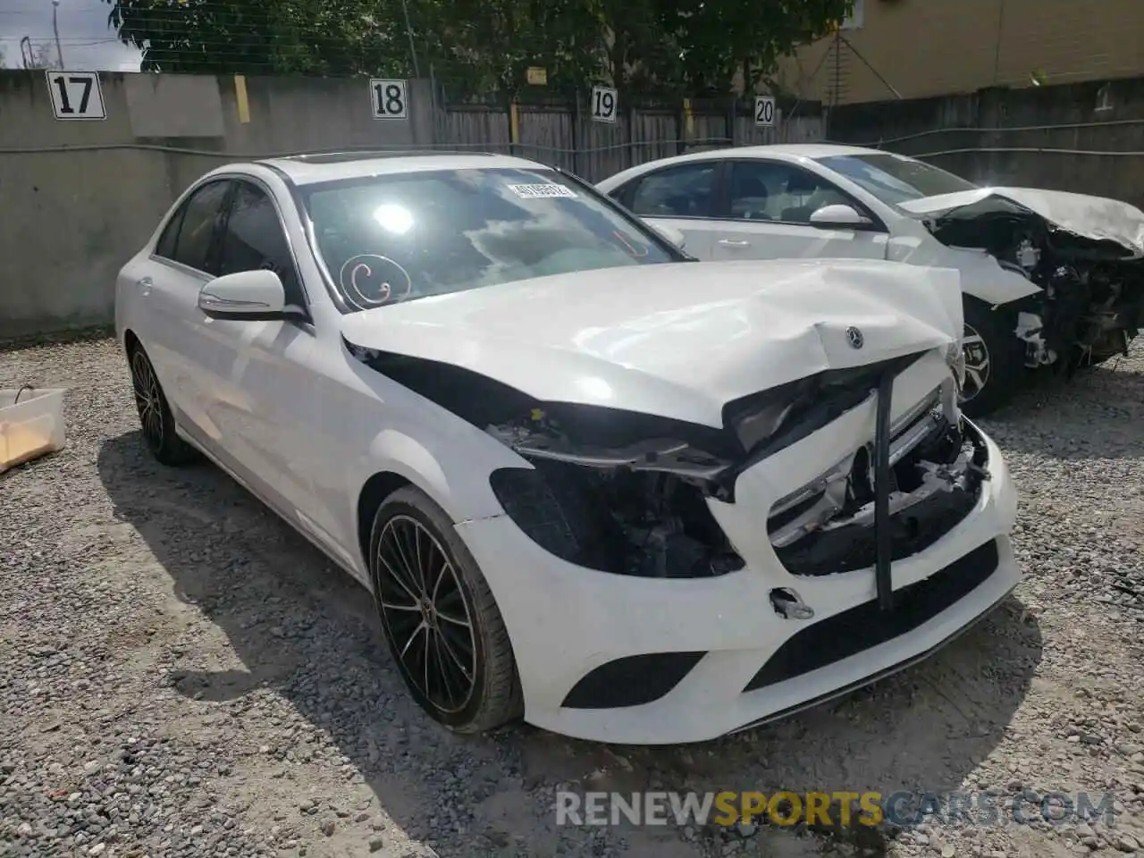 1 Photograph of a damaged car W1KWF8DB2MR649910 MERCEDES-BENZ C-CLASS 2021